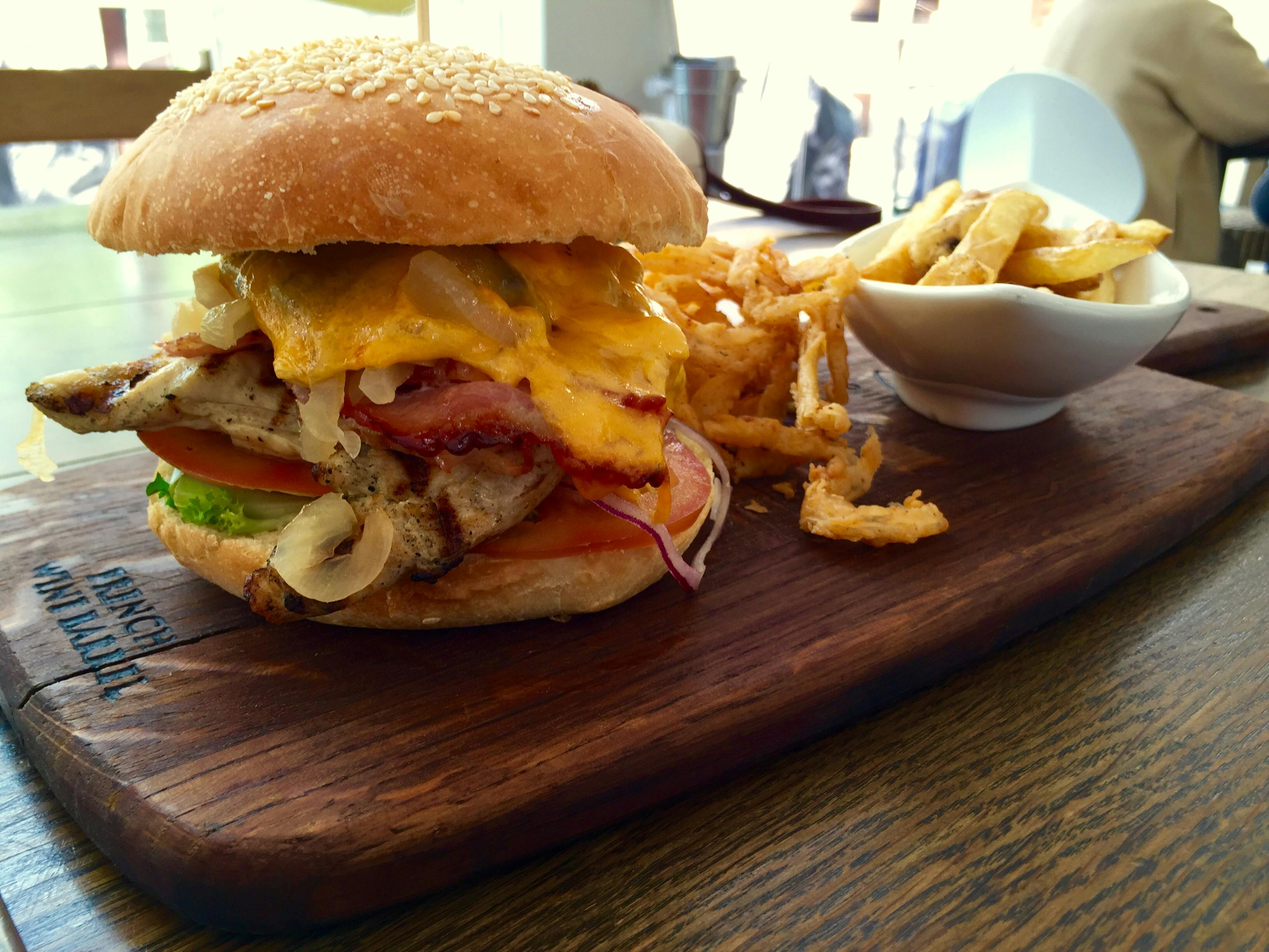 Free stock photo of burger, chips, food