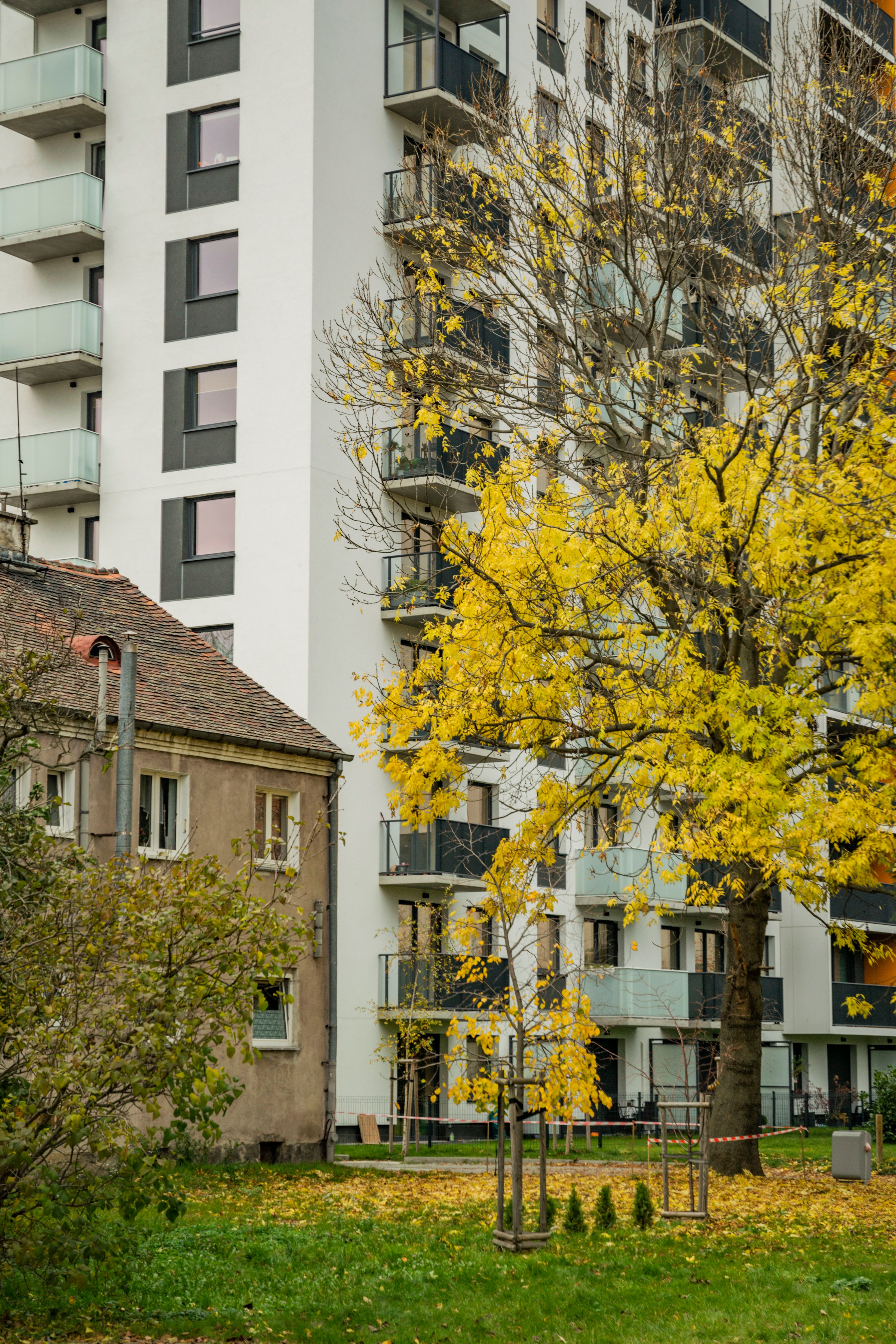 Autumn Urban Landscape with Modern and Old Buildings · Free Stock Photo