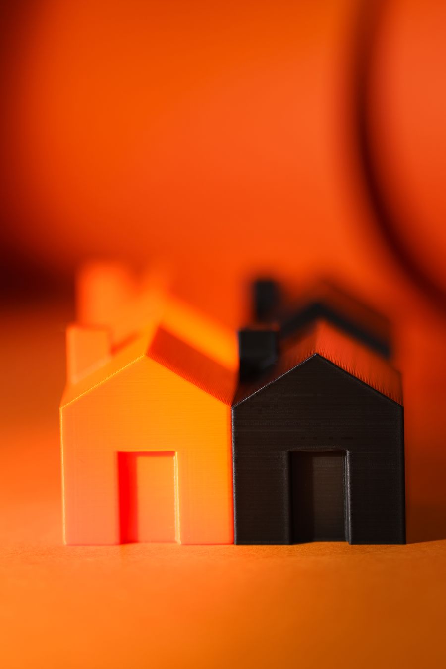 Miniature printed house models