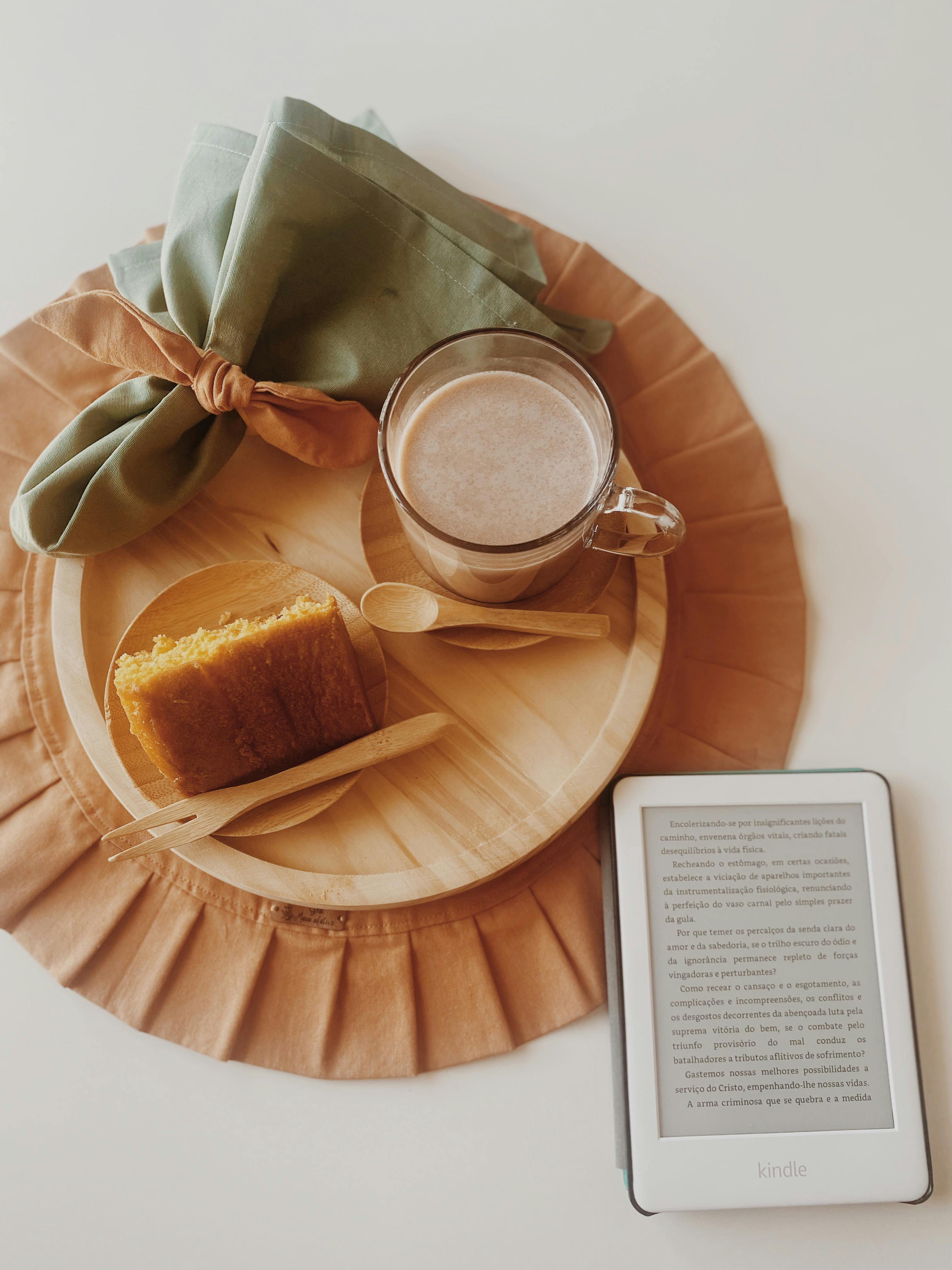 cozy breakfast scene with ereader in sao paulo