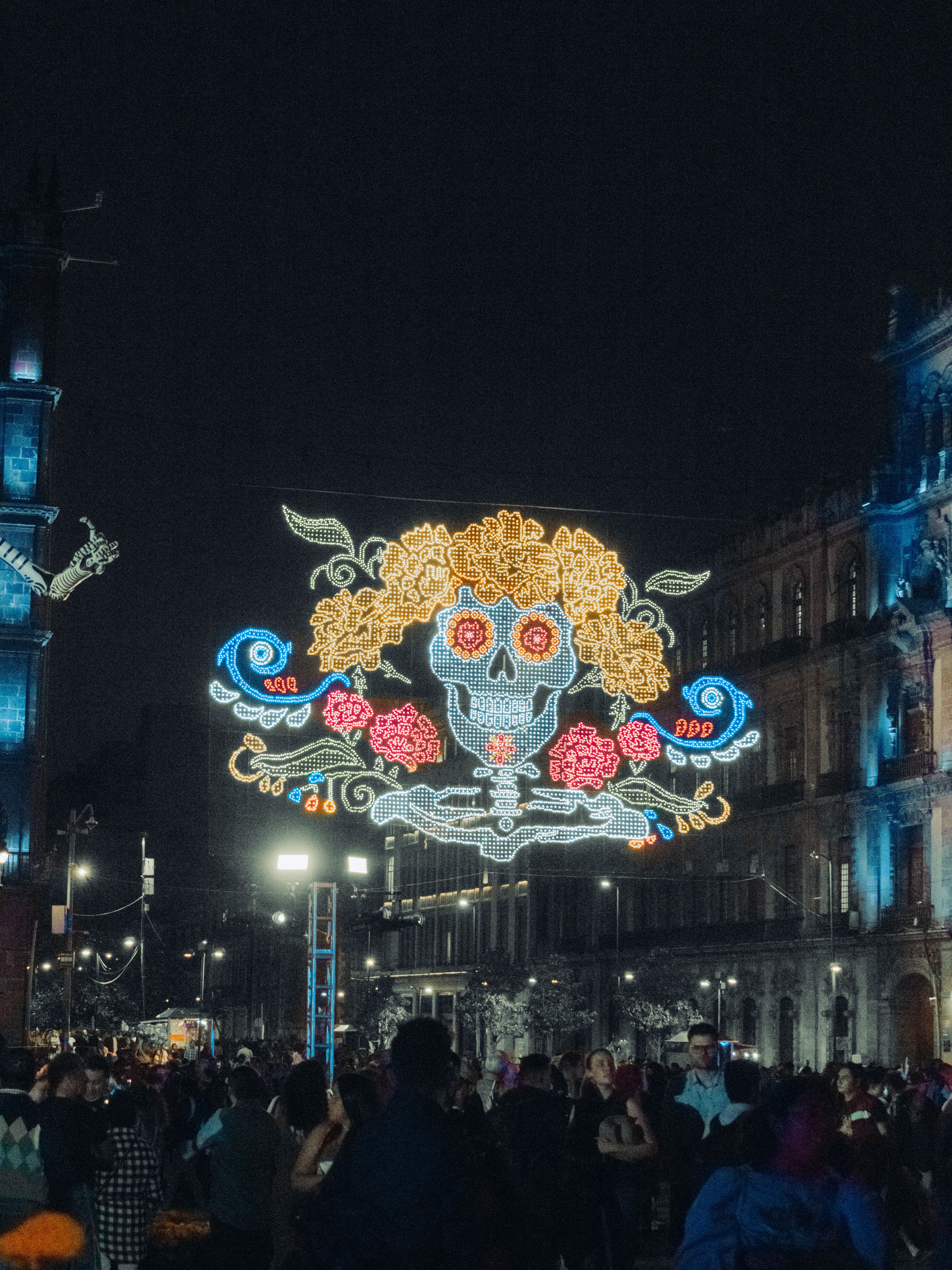 Vibrant Day of the Dead Celebration in Mexico City · Free Stock Photo