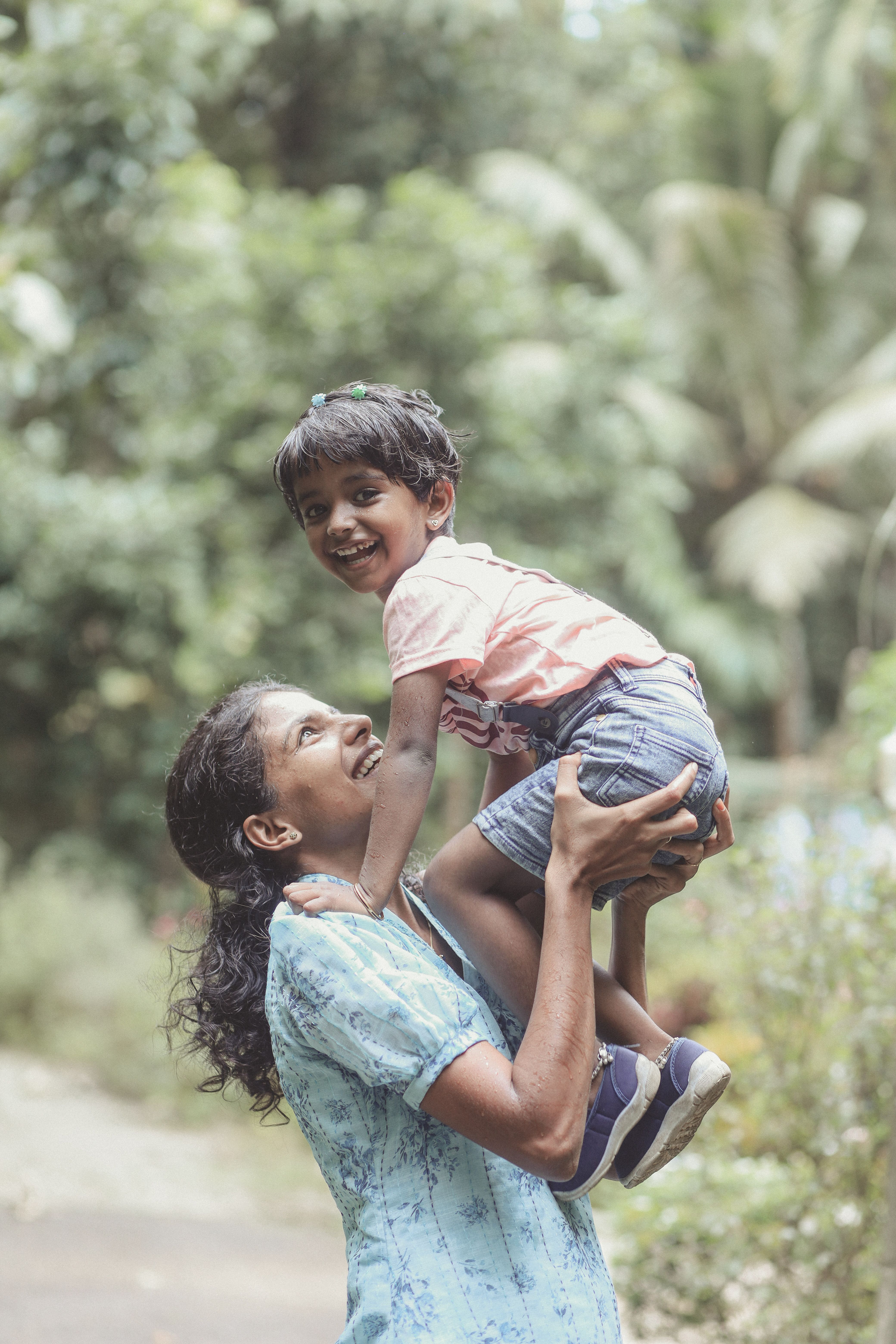 Joyful Outdoor Mother and Child Bonding Moment · Free Stock Photo