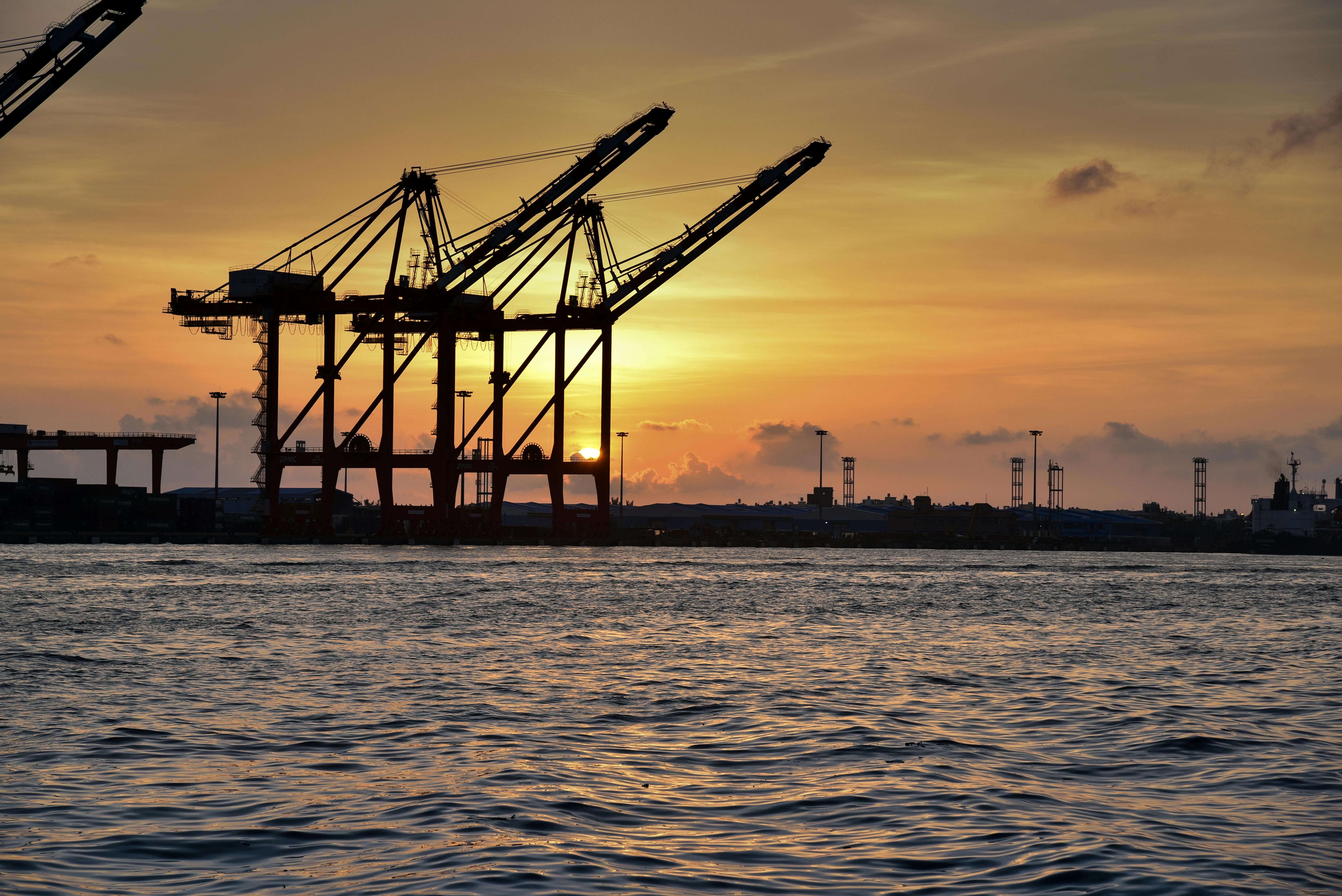Free stock photo of construction, harbor, ocean
