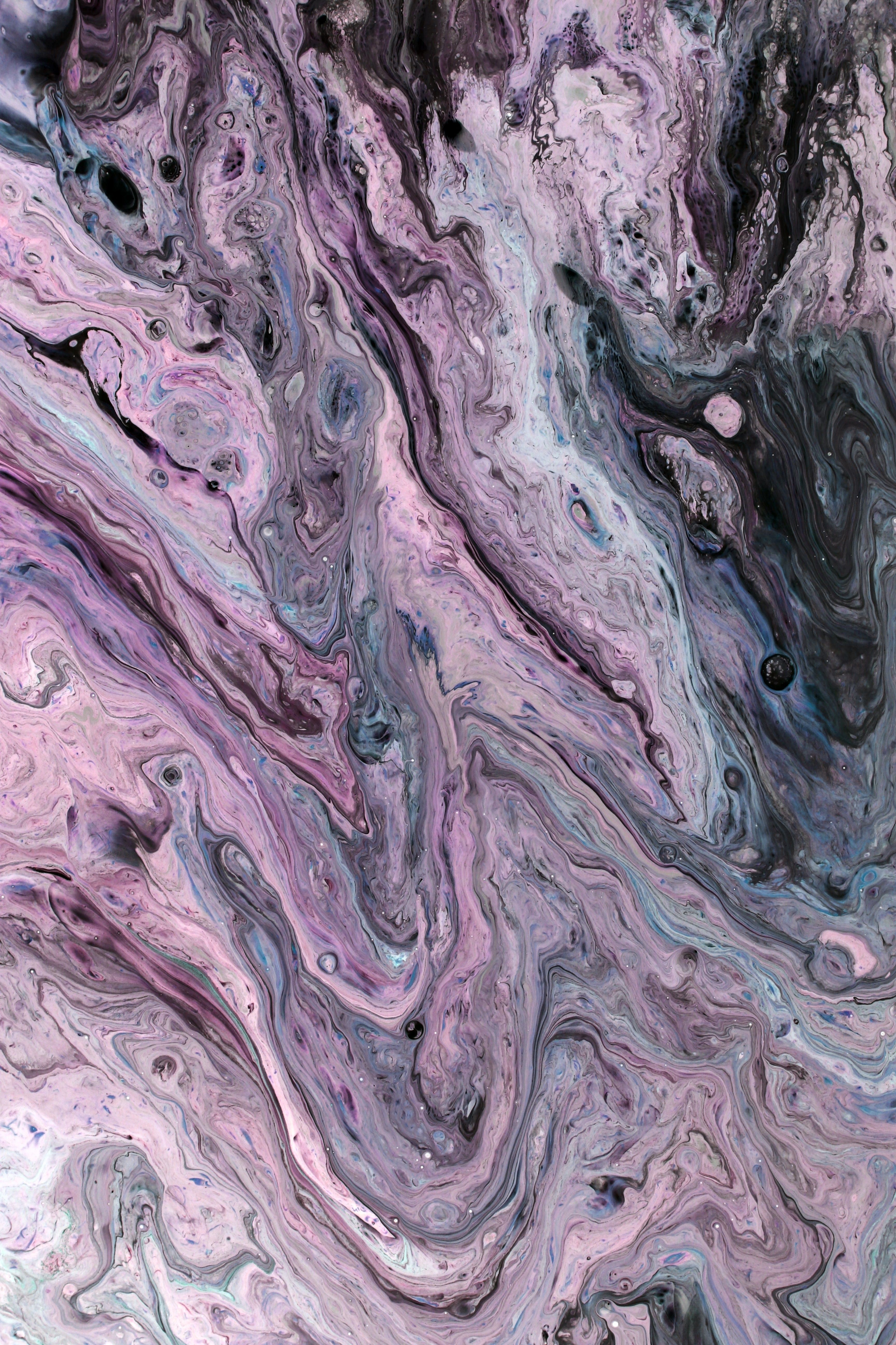 Abstract Fluid Art with Pastel Swirls · Free Stock Photo