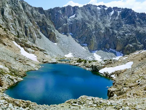 Alpine lakes along the Mount Whitney Trail