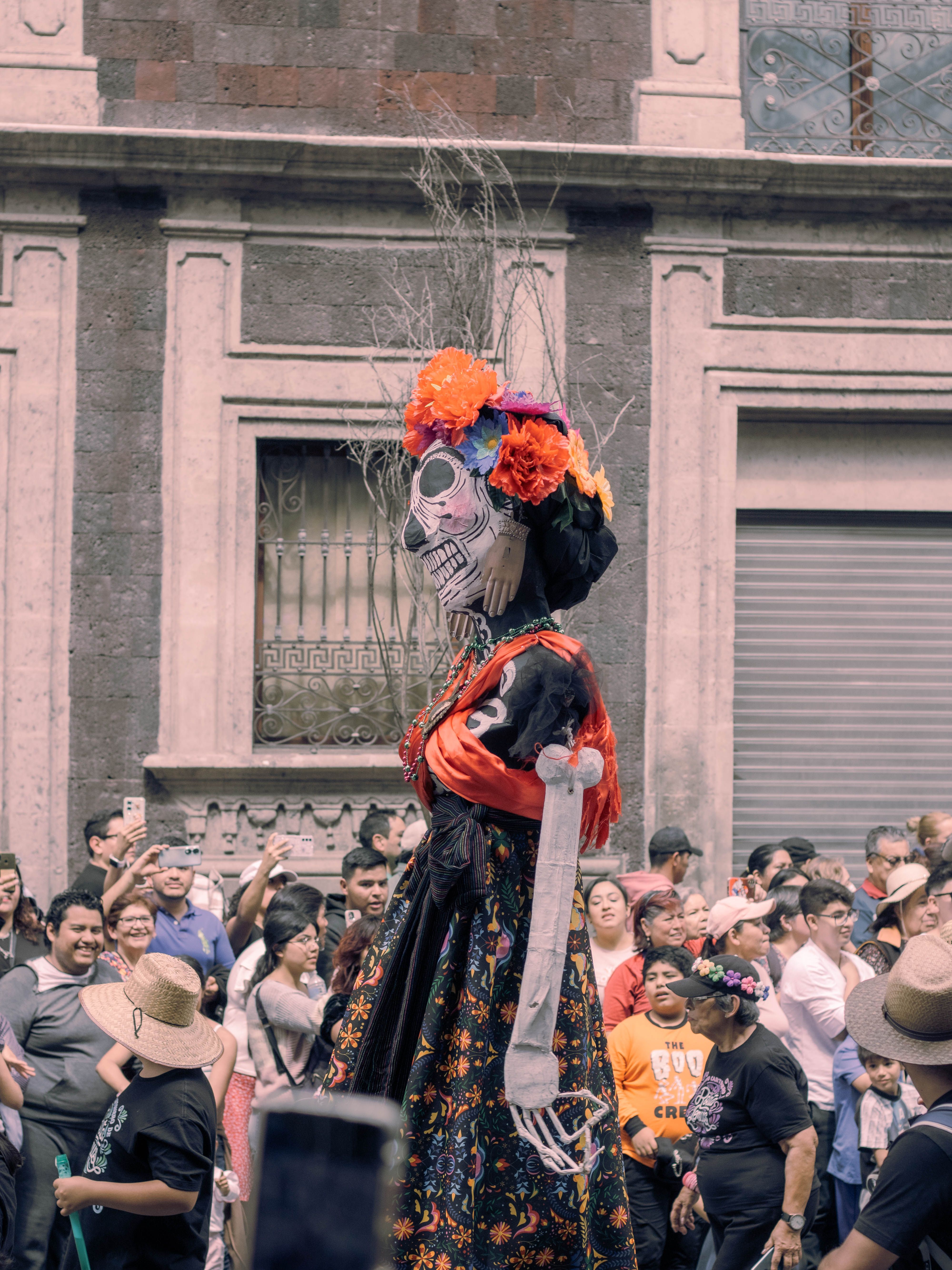 Vibrant Day of the Dead Parade in Mexico City · Free Stock Photo