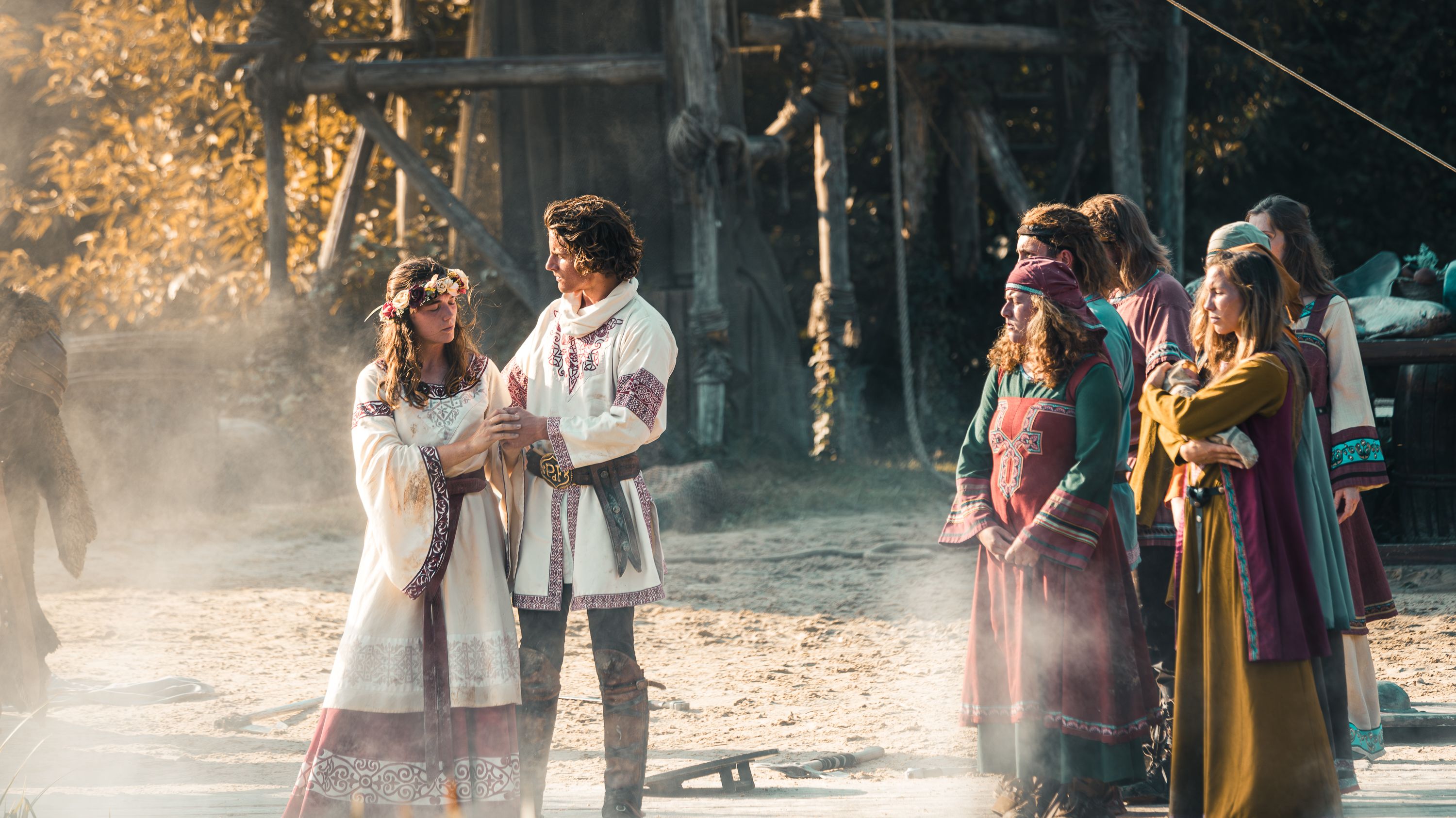 Recreación Medieval En Un Entorno Rústico · Foto de stock gratuita