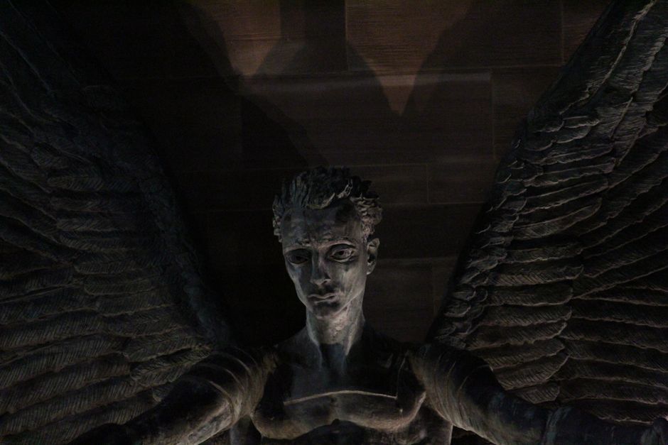 dark angel statue