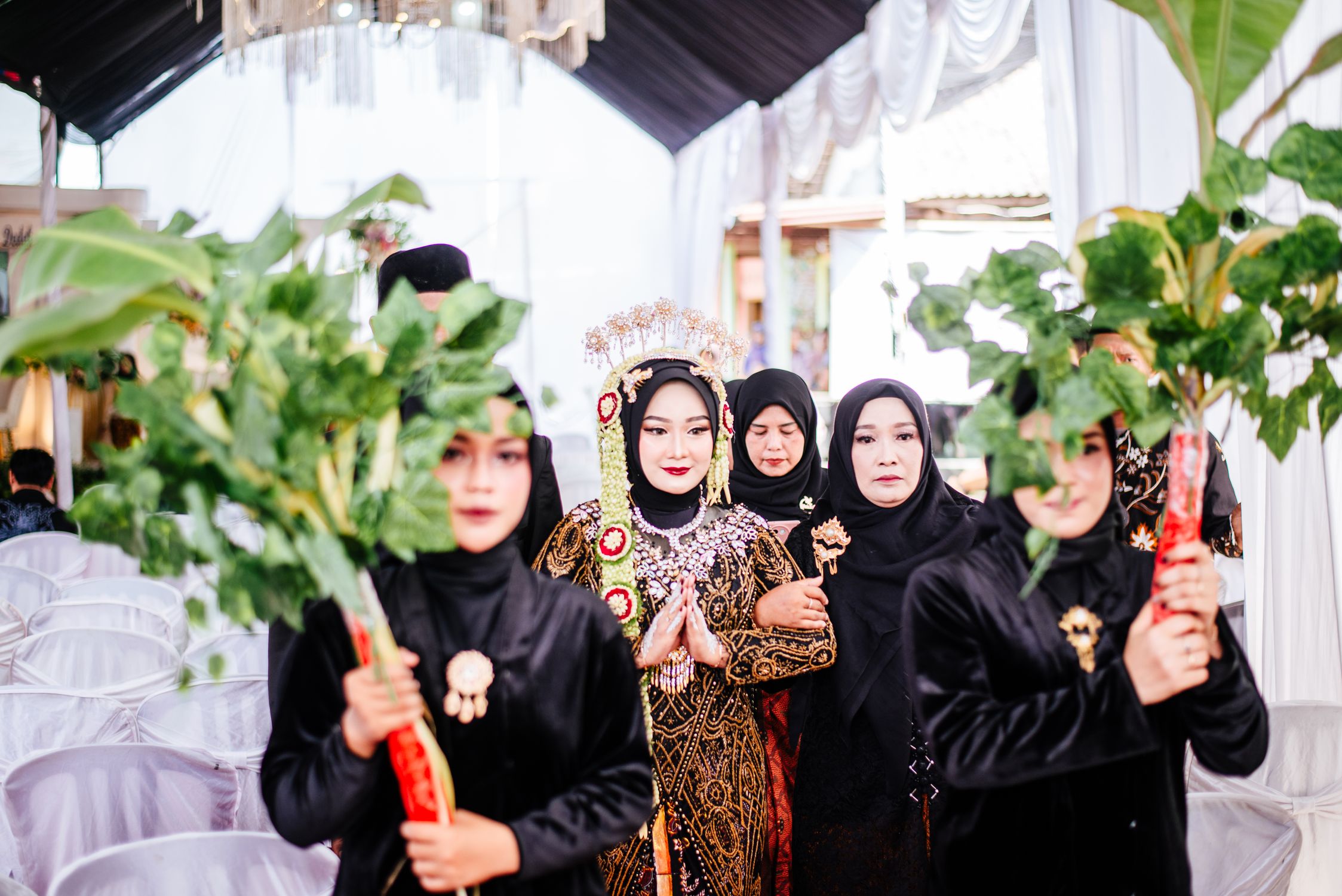 Traditional Javanese Wedding Procession Indoors · Free Stock Photo