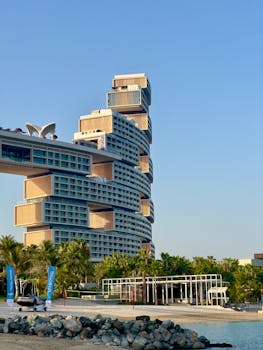 Stylish architectural marvel with innovative design elements in Dubai.