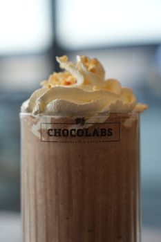 Decaffeinated With Non-dairy Milk And Whipped Cream Frozen Mocha Coffee Drink