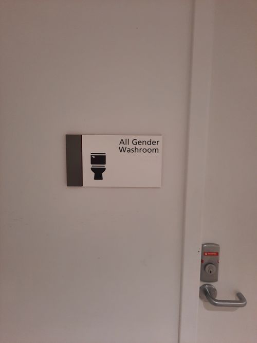 Free All Gender Washroom Stock Photo