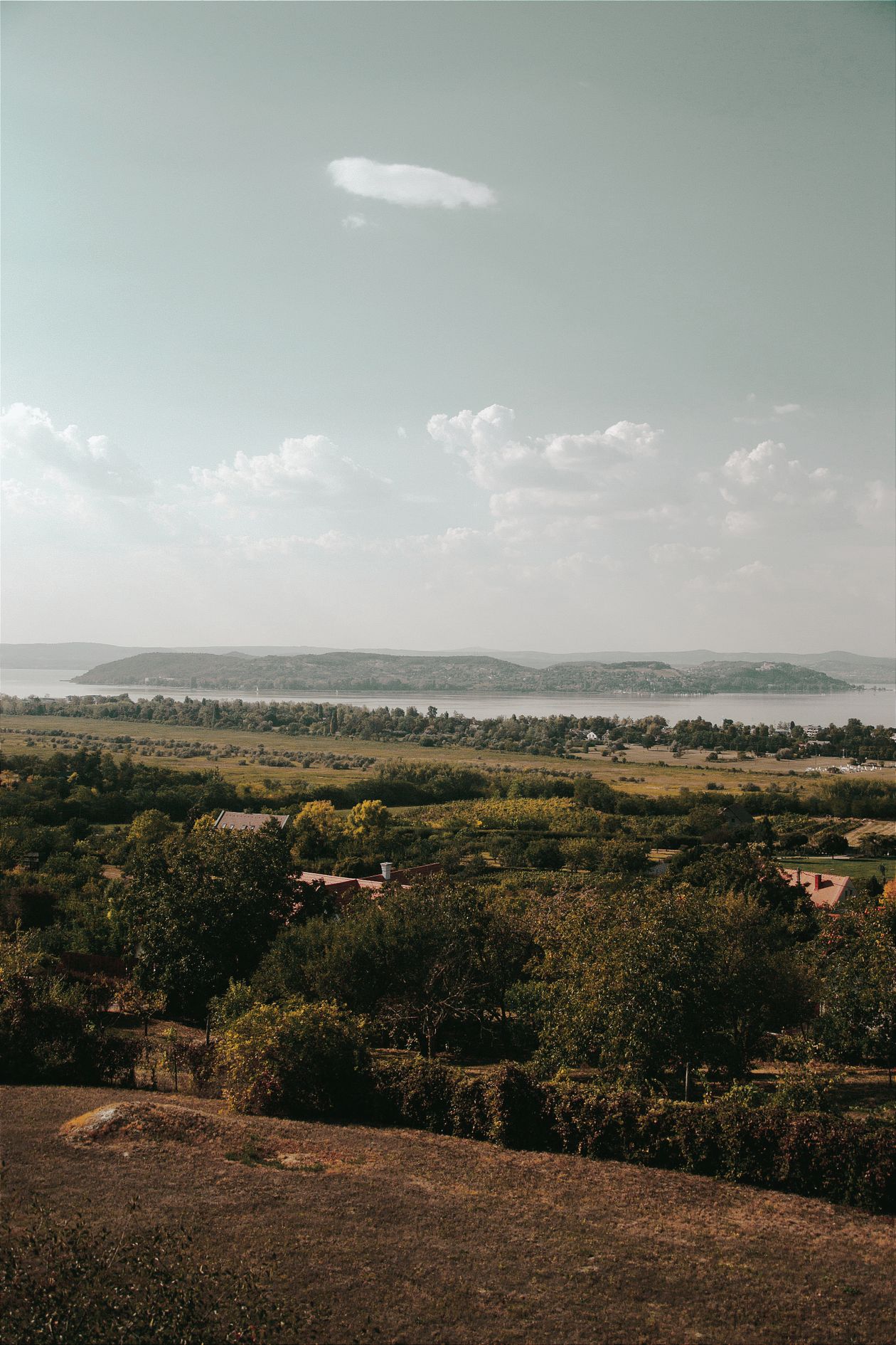 Vùng nông thôn Hungary xanh mướt bên dòng sông