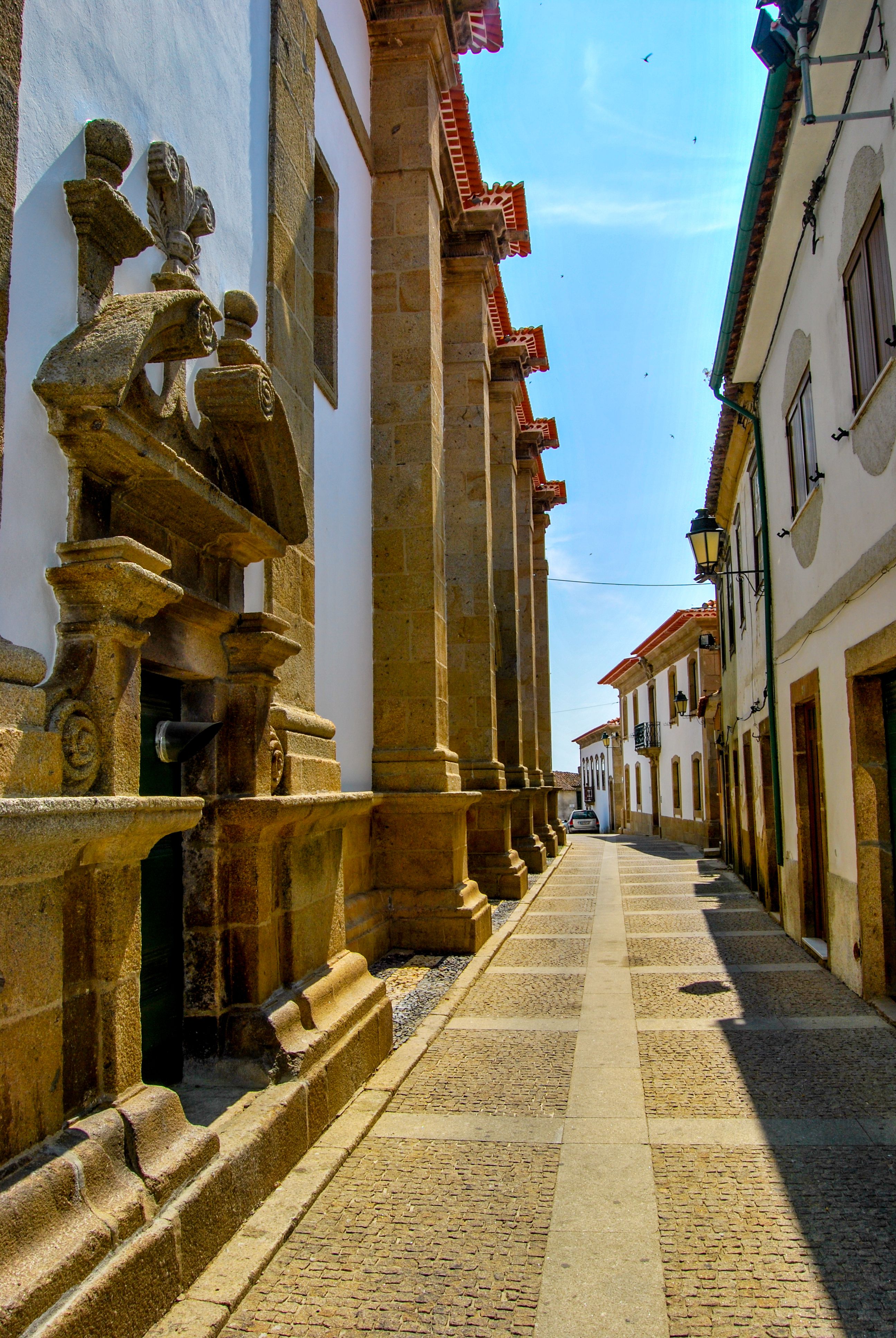 Charming Historic European Narrow Street Scene · Free Stock Photo