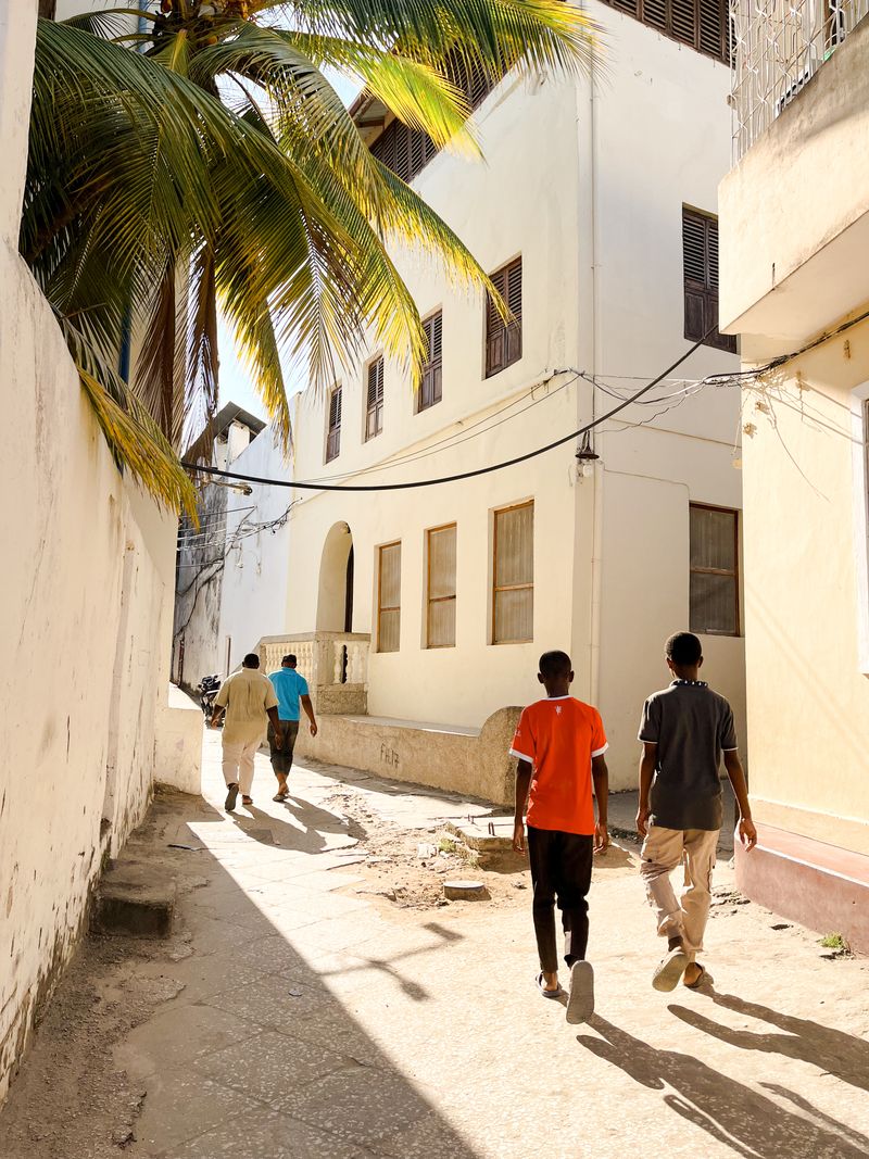 Historic Stone Town streets in Zanzibar