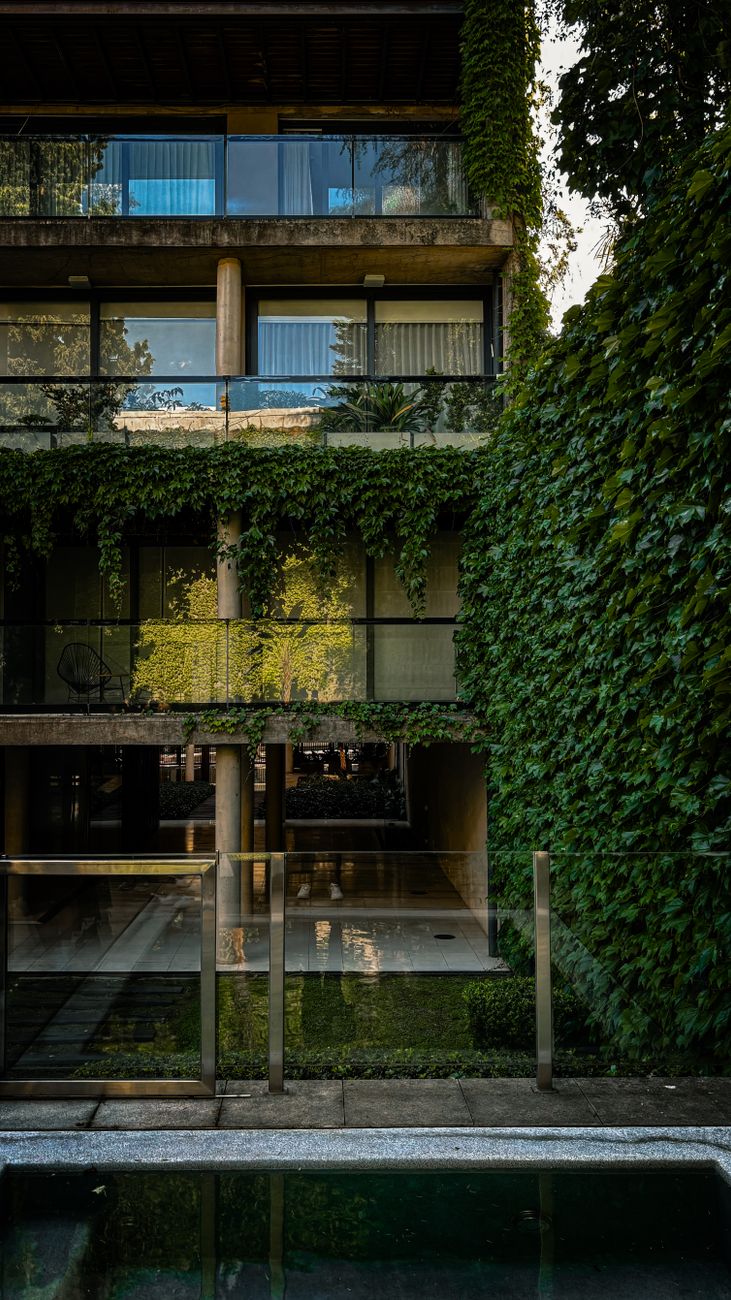 Vivienda rodeada de un paisaje sereno