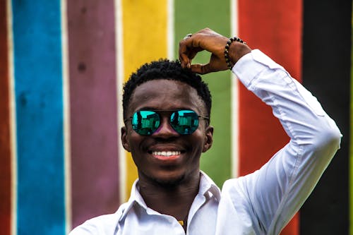 Men Wearing Black-Framed Sunglasses