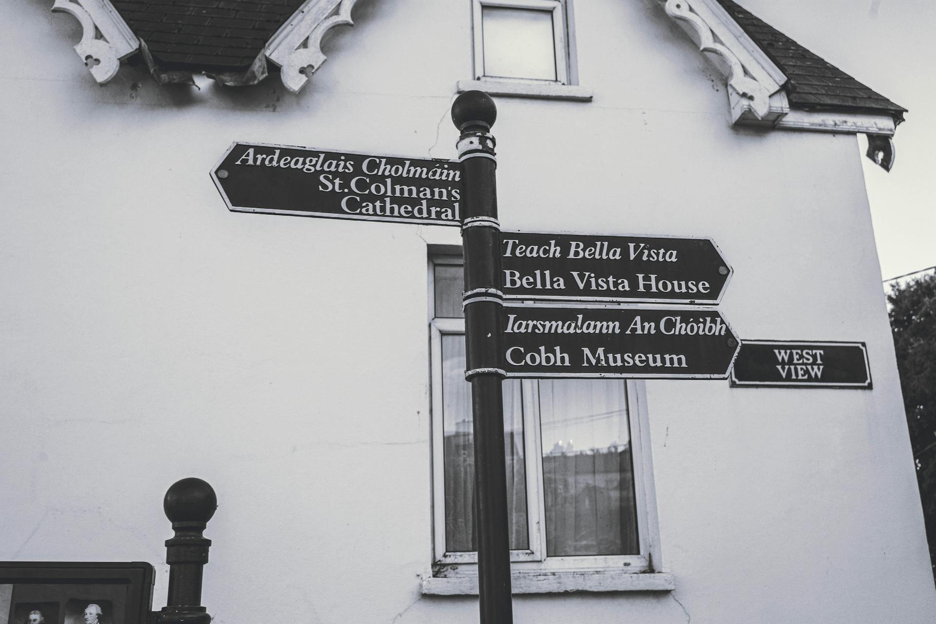 Historical Directional Sign in Ireland