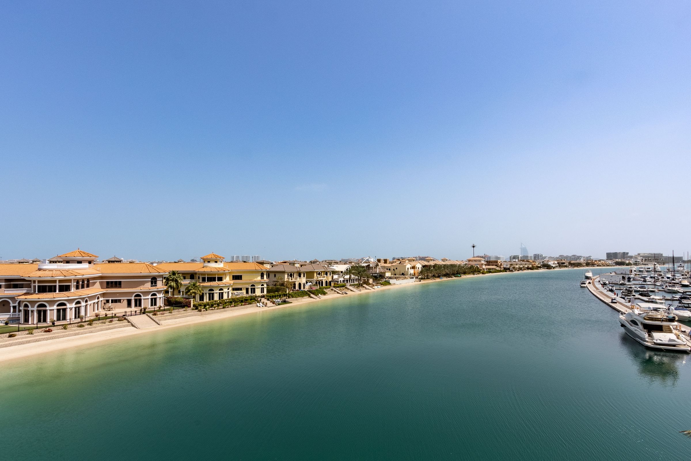 Dubai Harbour waterfront view