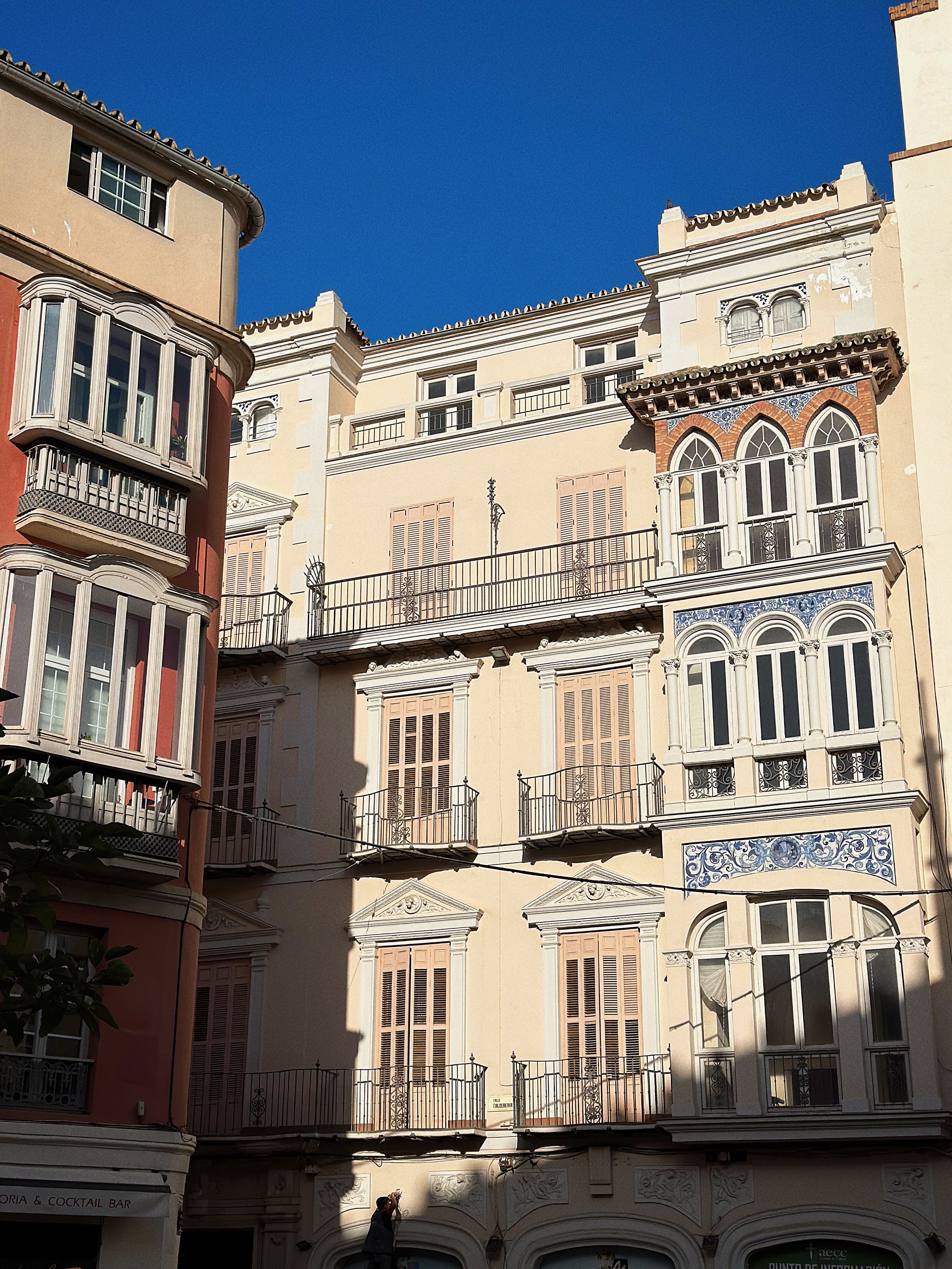 Elegant European Architecture with Balconies · Free Stock Photo