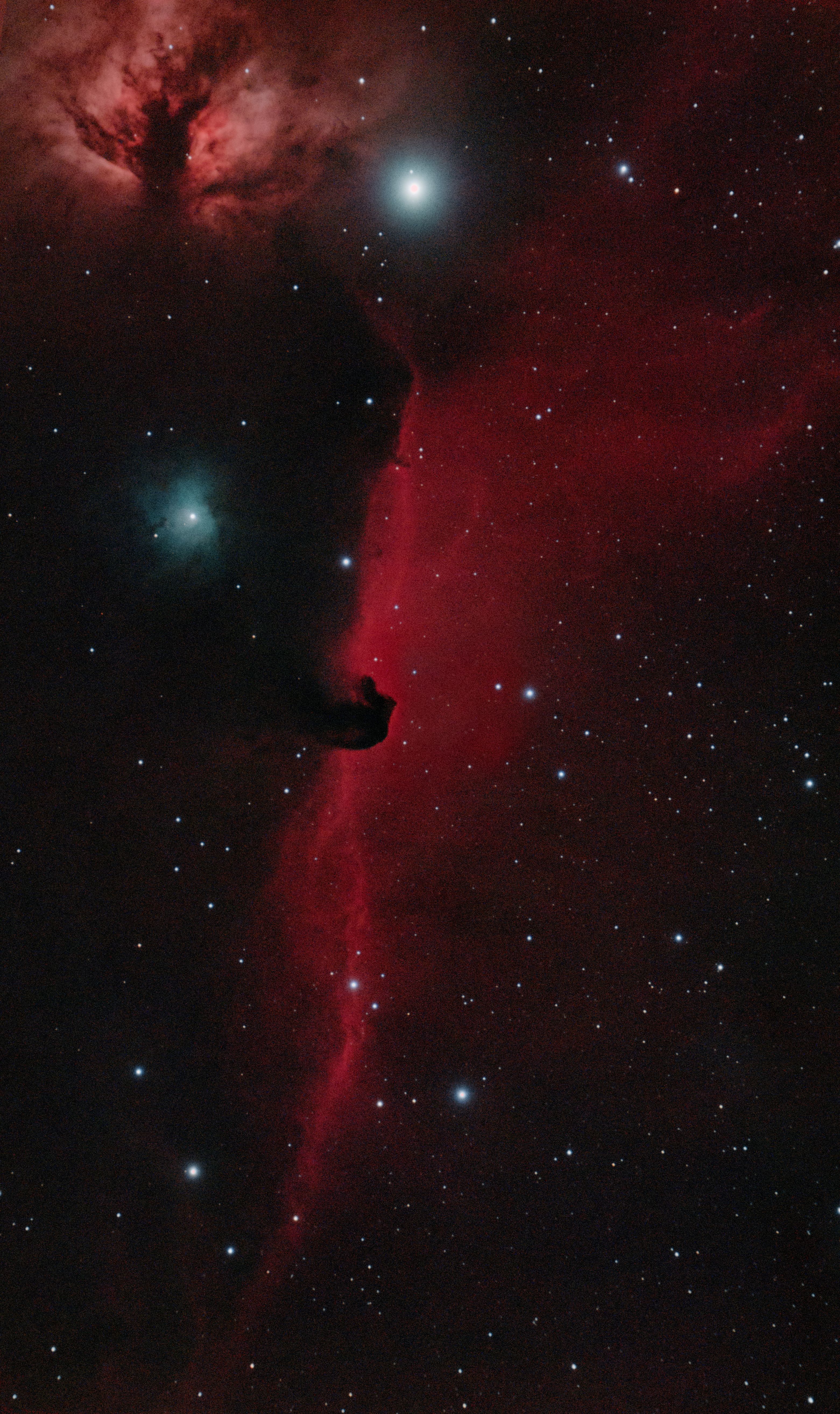 Visão Deslumbrante Da Nebulosa Cabeça De Cavalo No Espaço Profundo ...