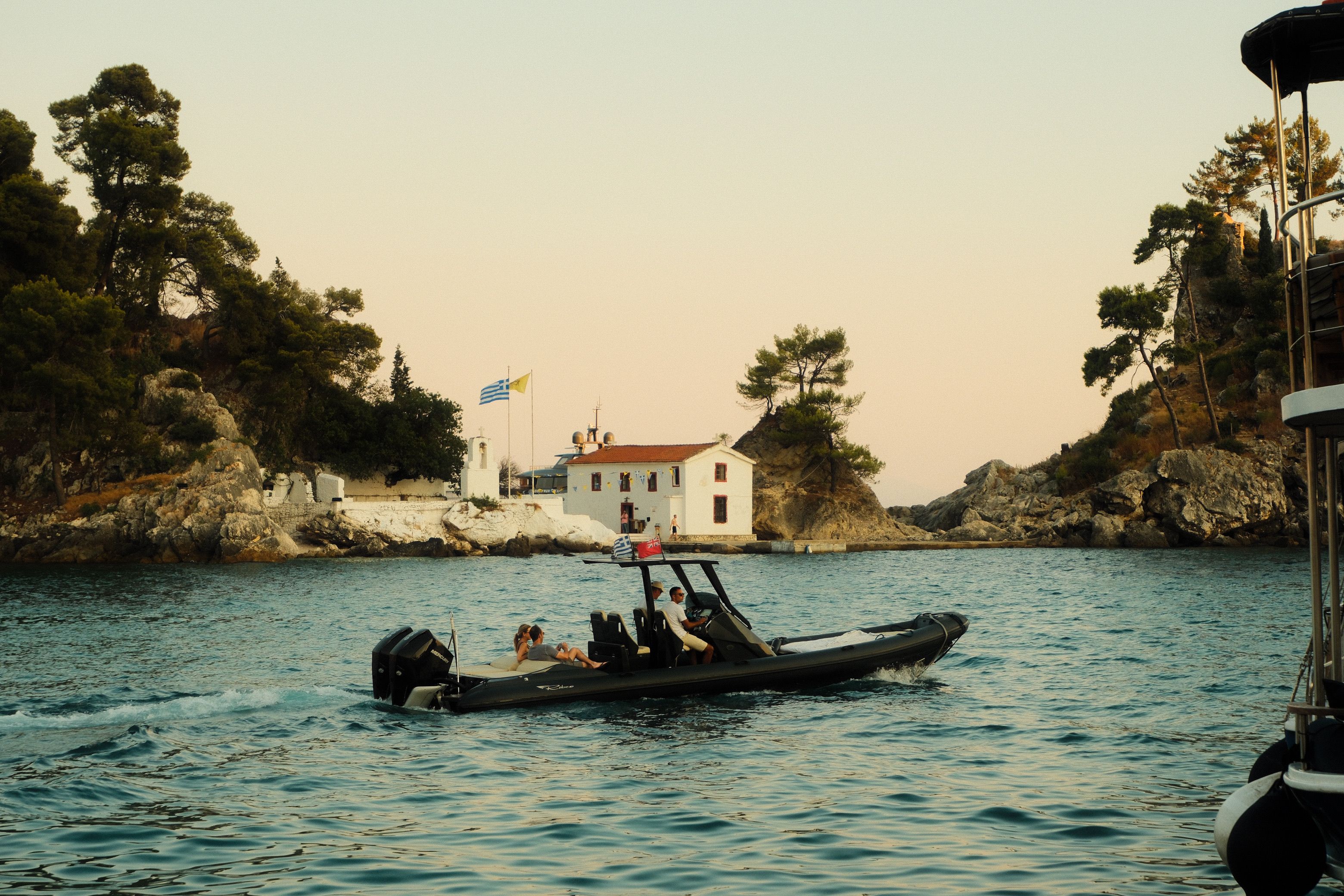 Boat Ride in Scenic Parga at Sunset · Free Stock Photo