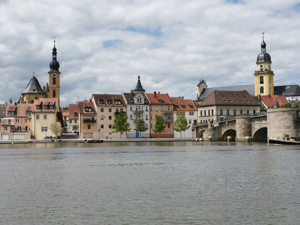 Kitzingen Rathaus Historic Townscape along the Main River in Kitzingen · Free Stock Photo