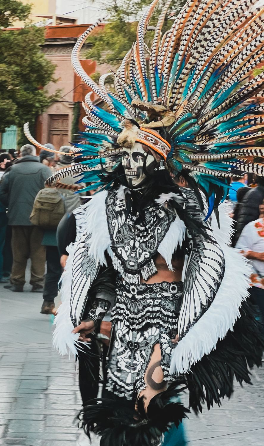 Aztec Traditional Vibrant Traditional Aztec Costume Parade · Free Stock Photo