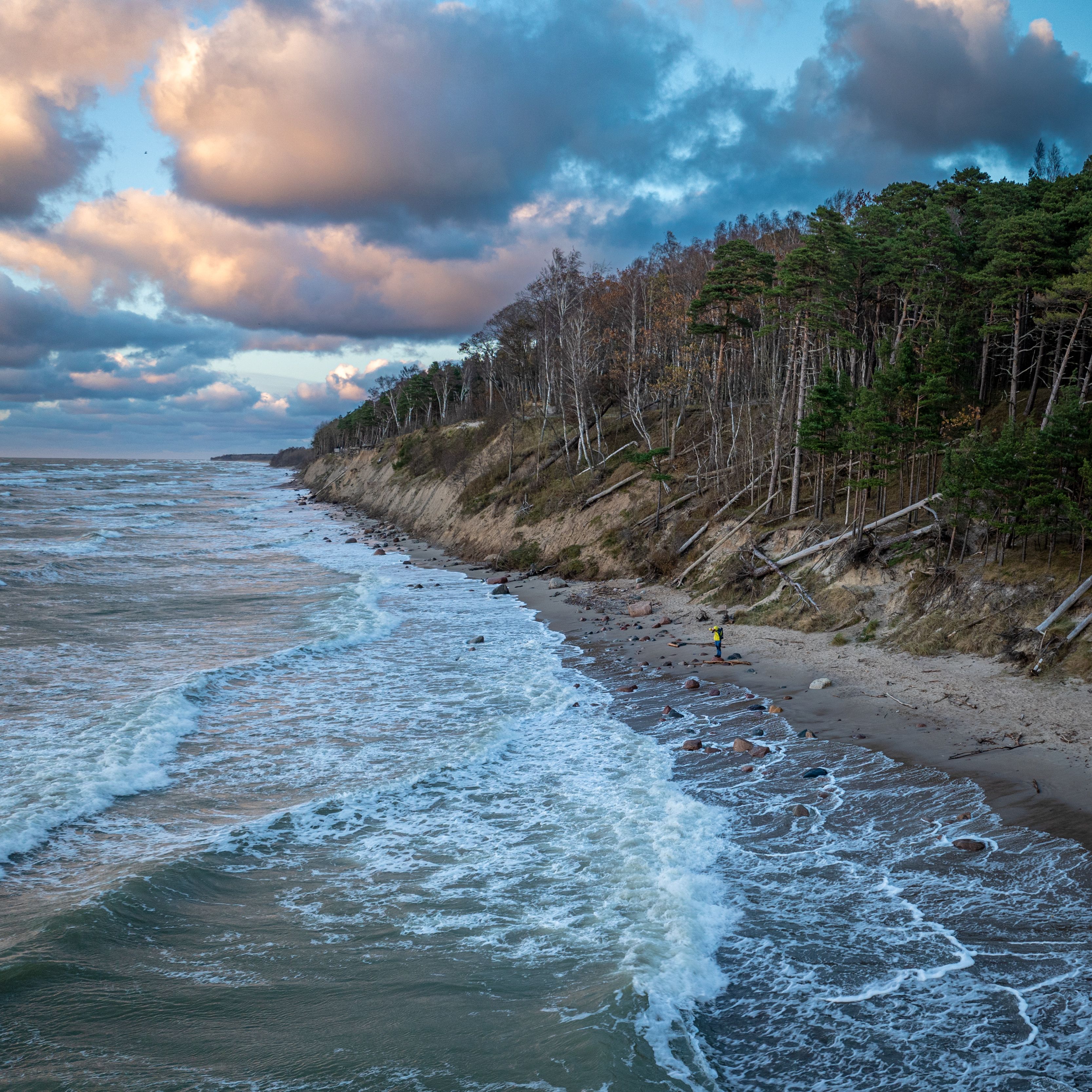Dramatic Baltic Sea Coastline at Curonian Spit · Free Stock Photo