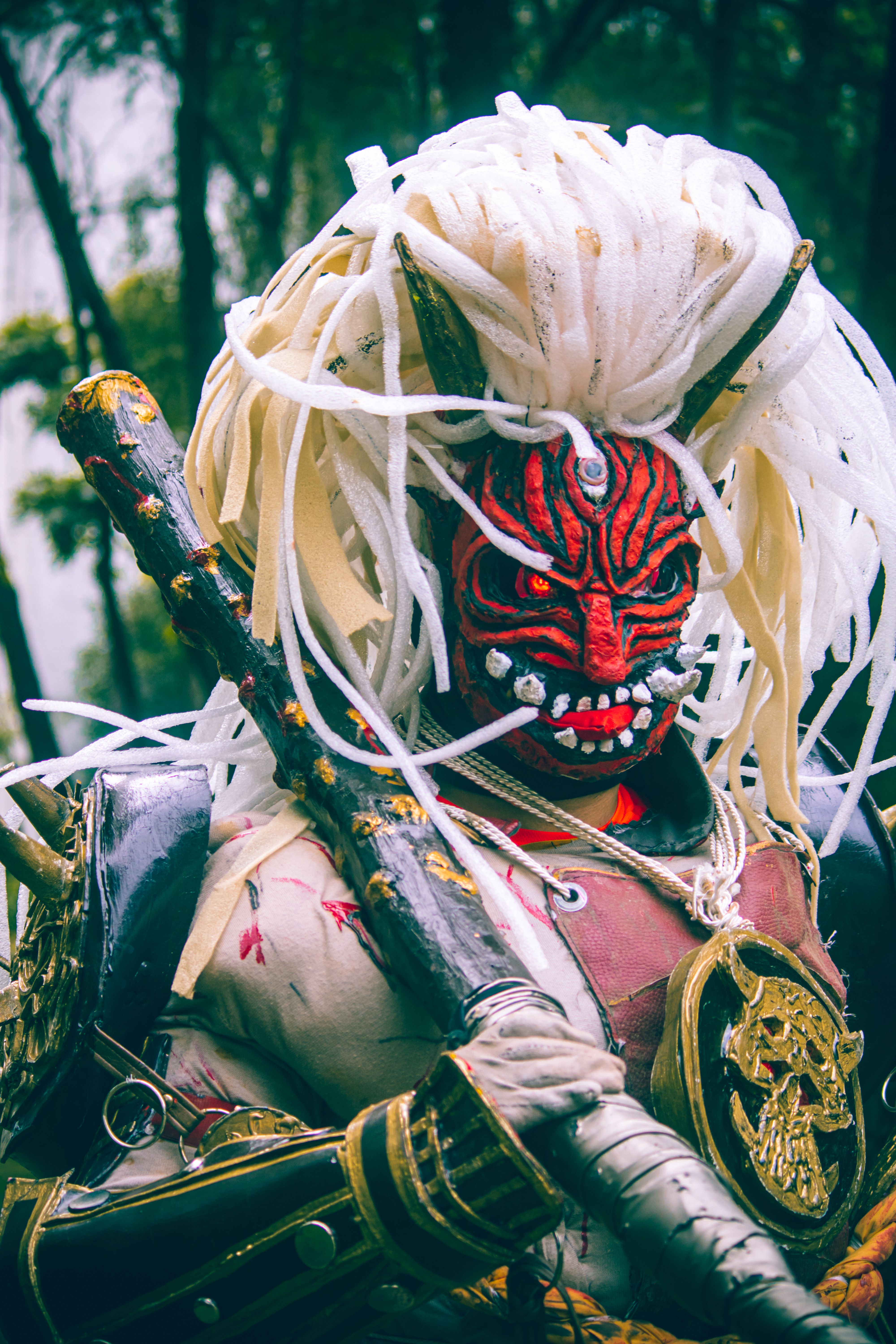 Seni Cosplay Setan Yang Semarak Di Kota Meksiko · Foto Stok ...