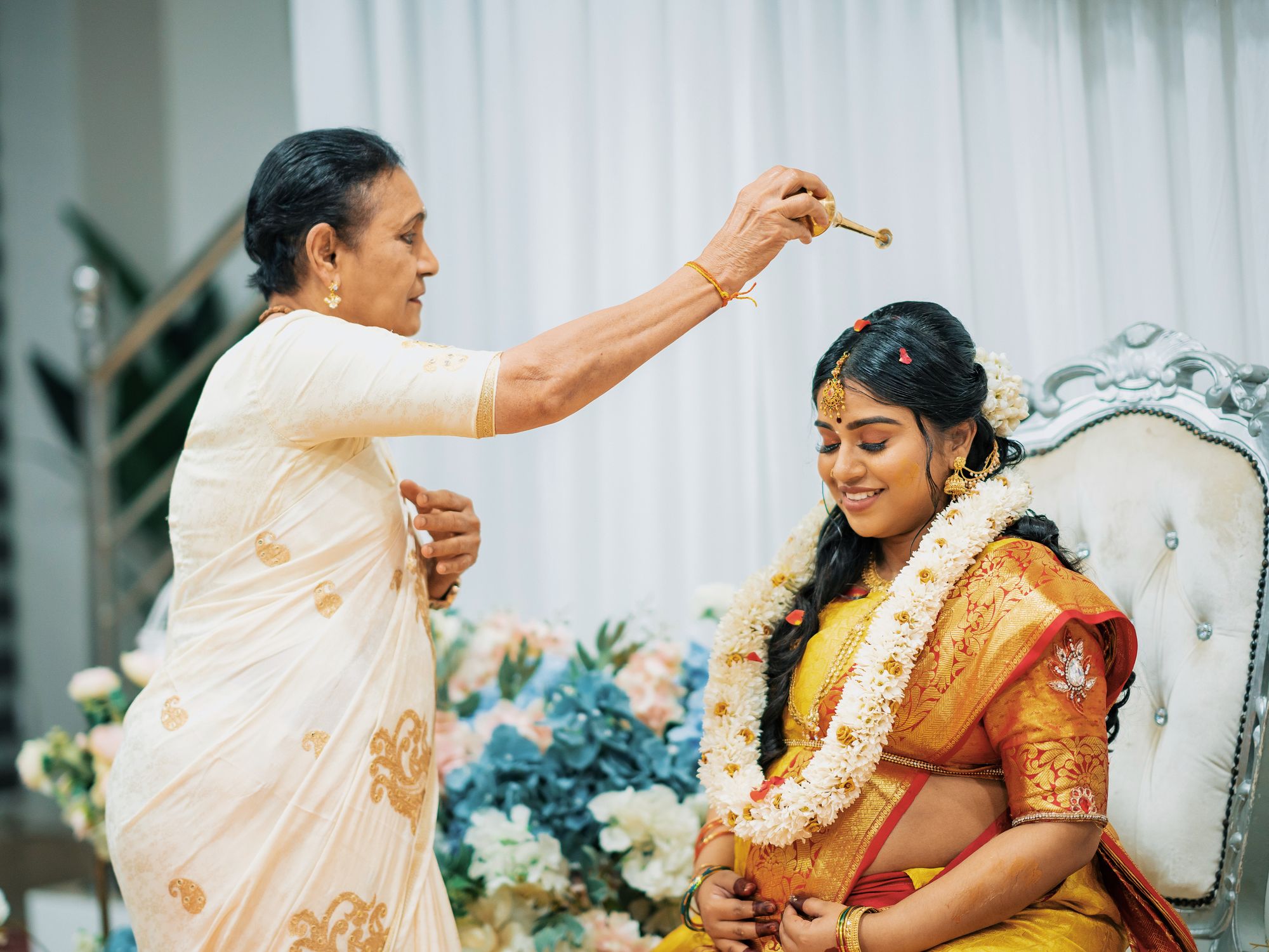 Indian Welcome Ritual Traditional Indian Ceremony with Blessing Ritual · Free Stock Photo
