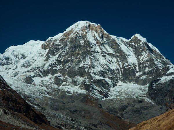 Majestic Annapurna Himalayan peak in Nepal