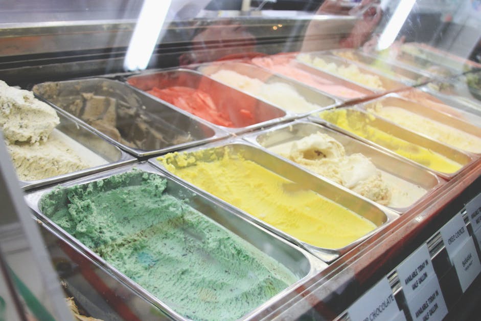 Free stock photo of ice, ice cream, ice cream parlor