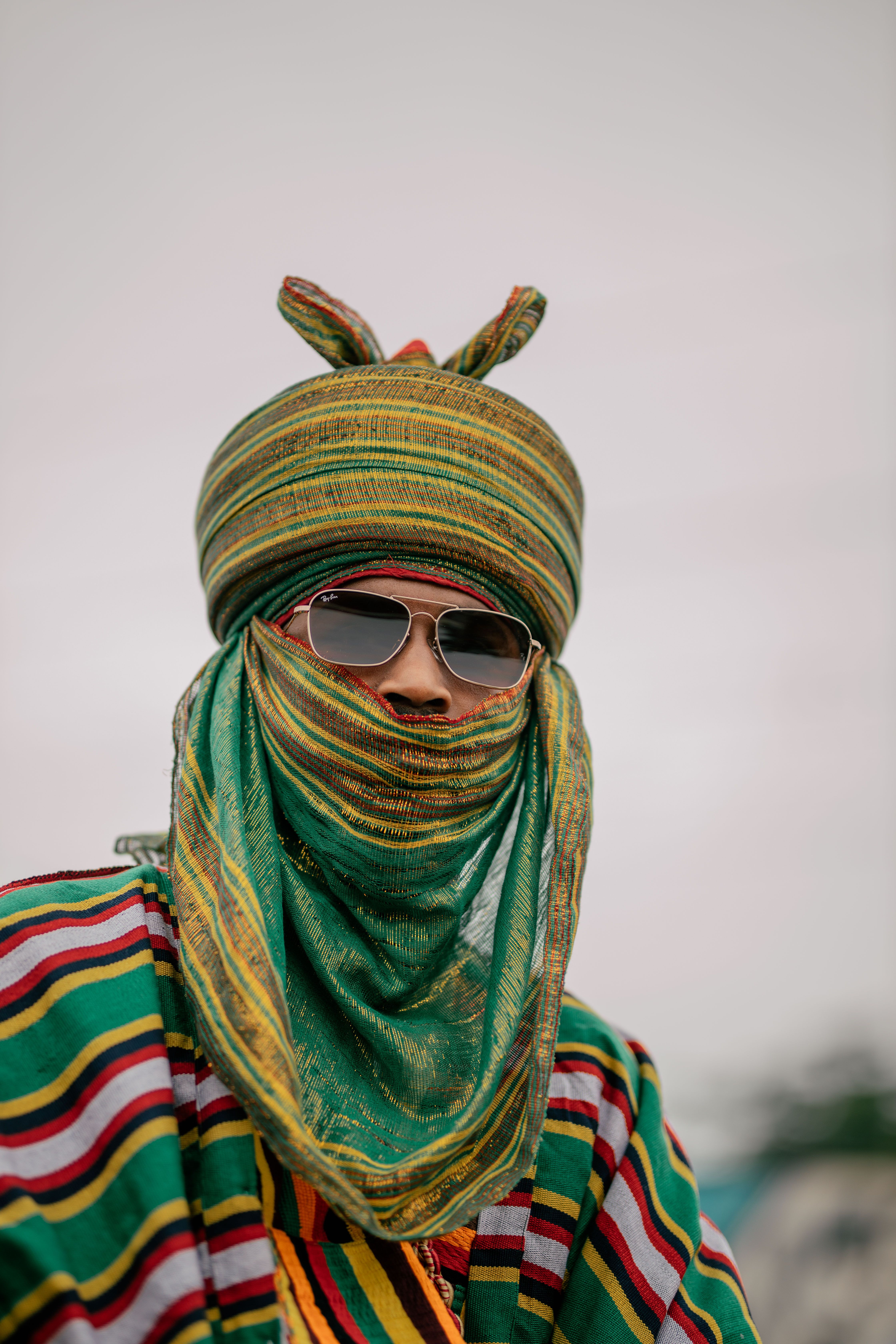 Portrait of Man in Traditional Colorful Attire · Free Stock Photo