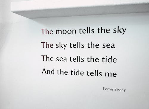 Free Quotes by Lemn Sissay Stock Photo