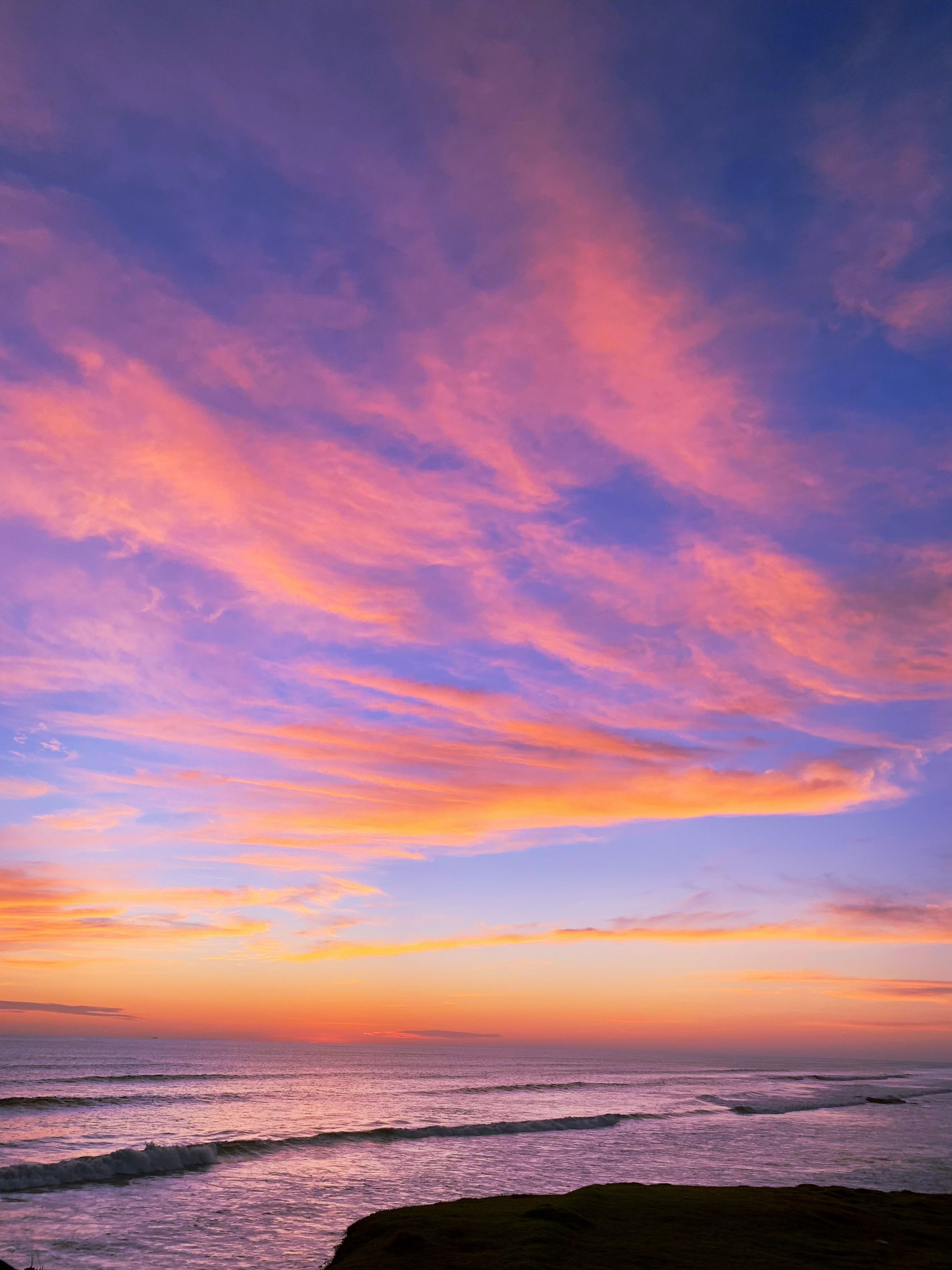 Stunning Ocean Sunset with Vibrant Sky Colors · Free Stock Photo