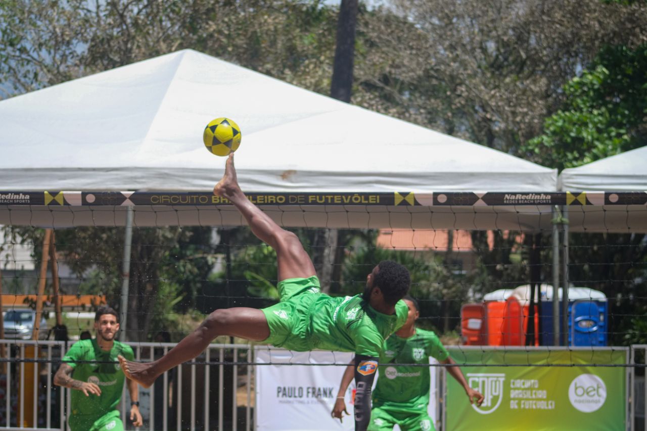 athletes showcasing futev lei skills at a sunny tournament in ilh us b