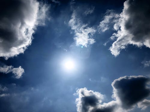 Free stock photo of clouds, sun