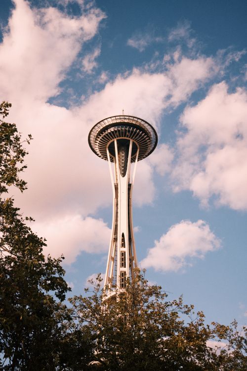 Iconic Space Needle in Seattle Skyline · Free Stock Photo