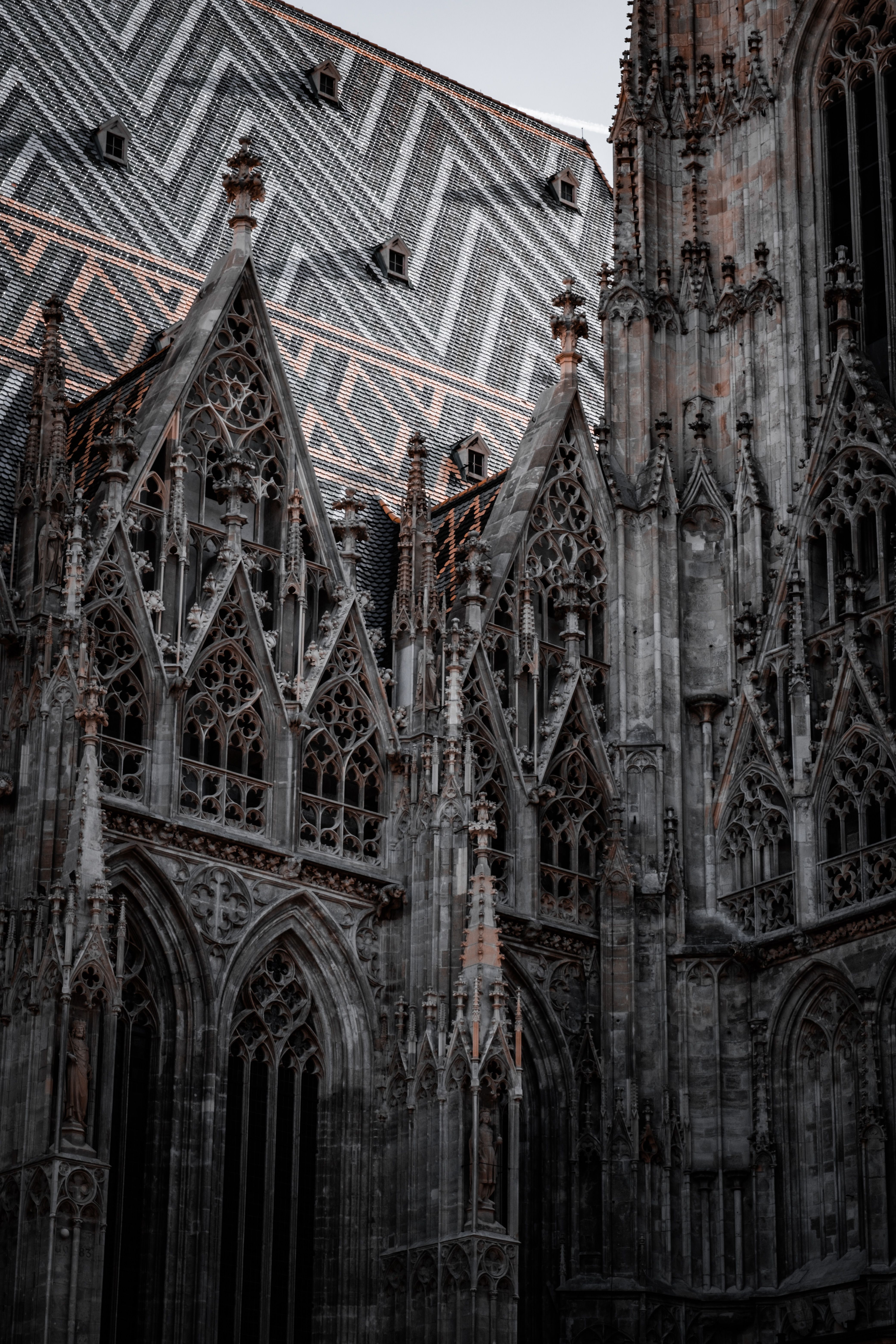 Low Angle Shot of Gothic Themed Cathedral · Free Stock Photo