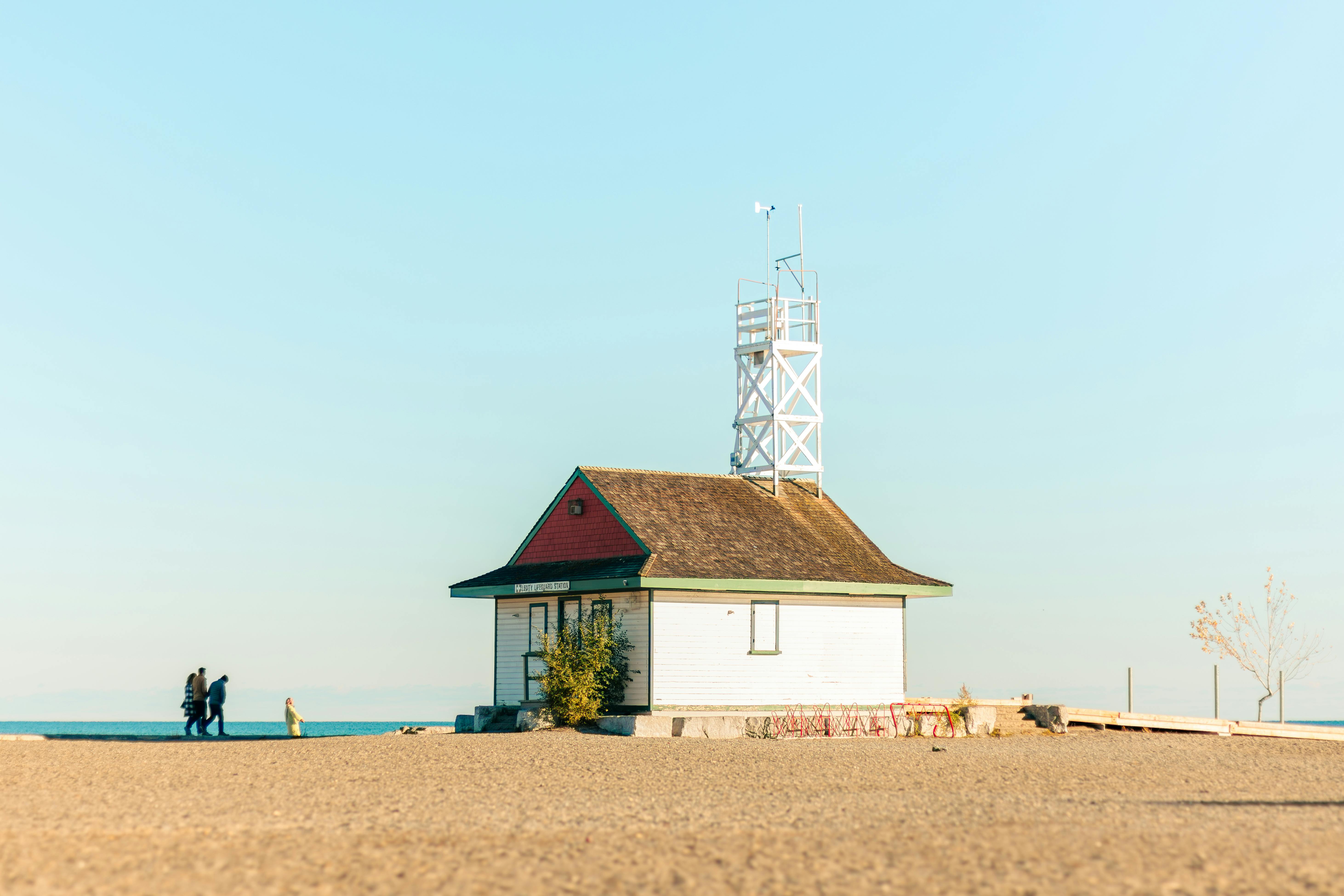 Calm beach at golden hour