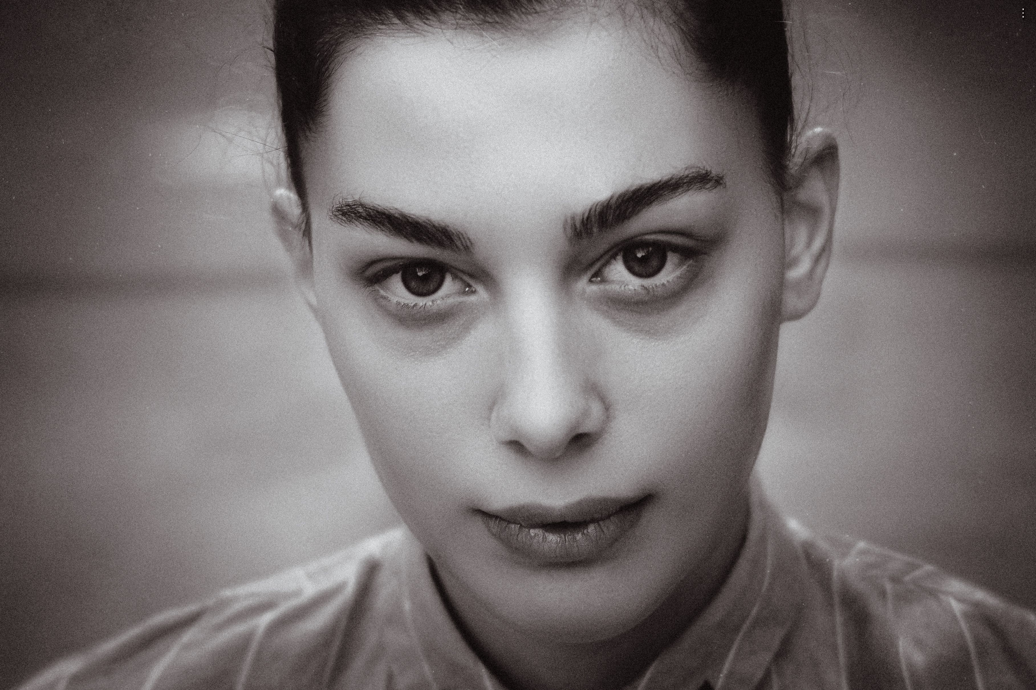 Black and White Portrait of a Woman · Free Stock Photo
