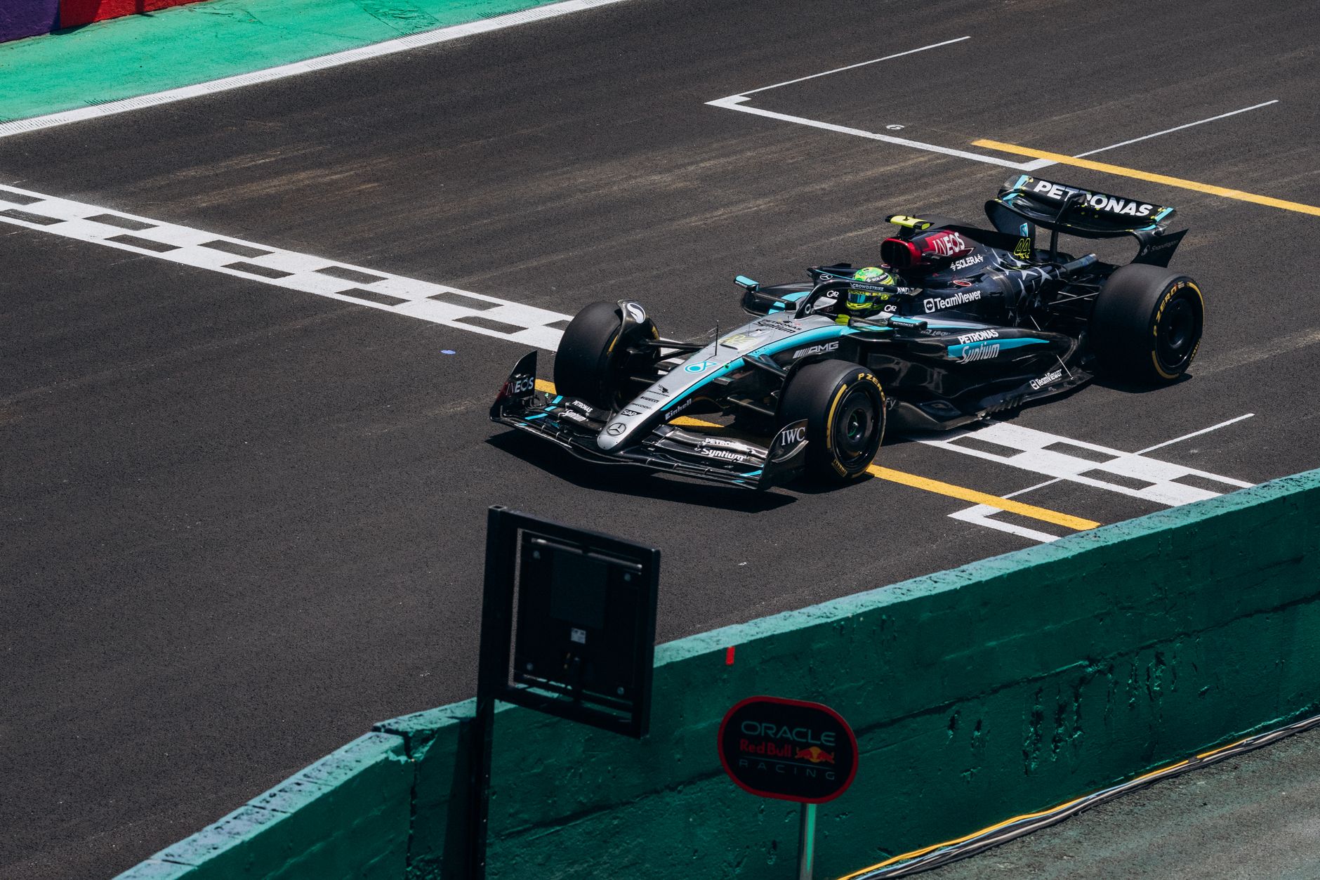 F1 Racing Car on Track