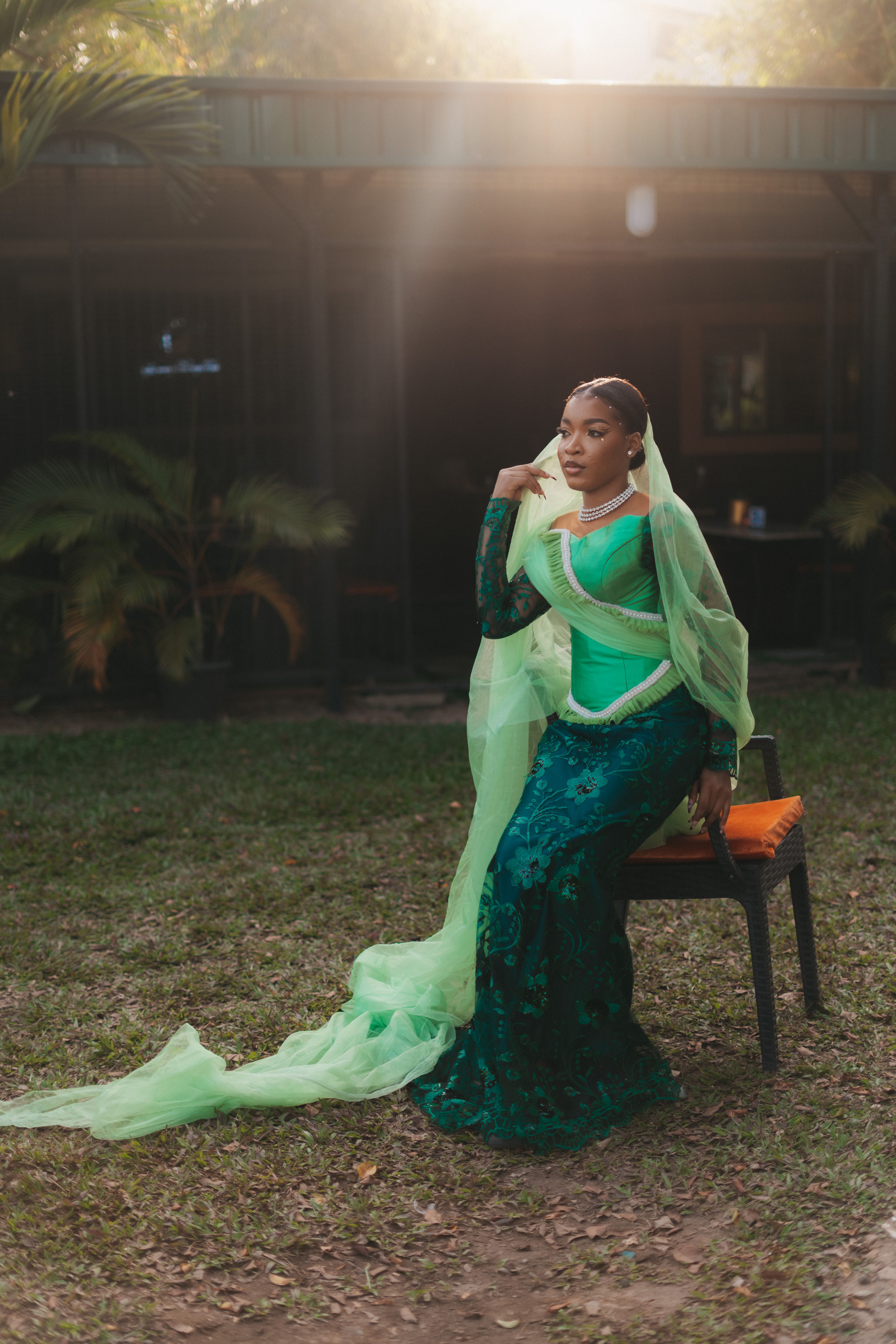green gown