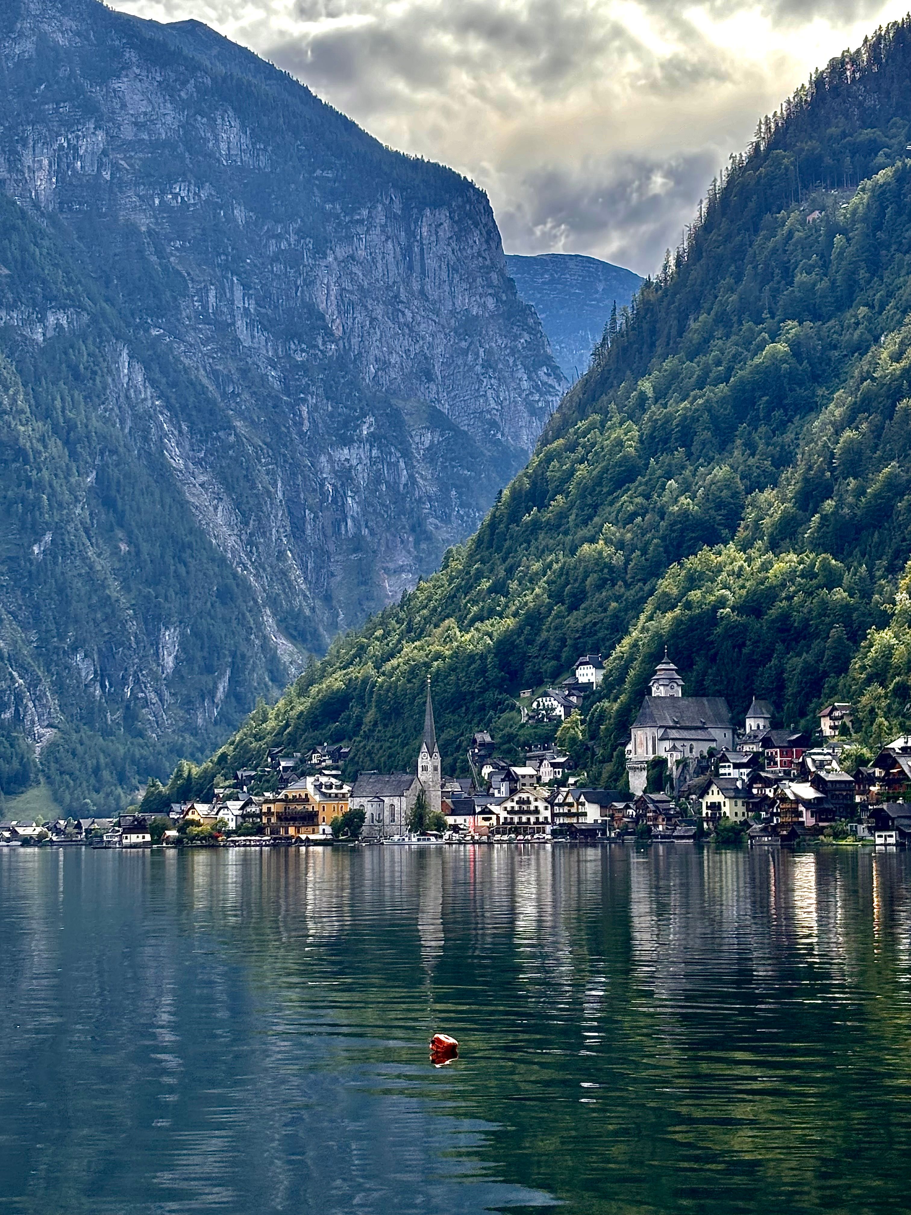Scenic View of Hallstatt Village and Alps · Free Stock Photo