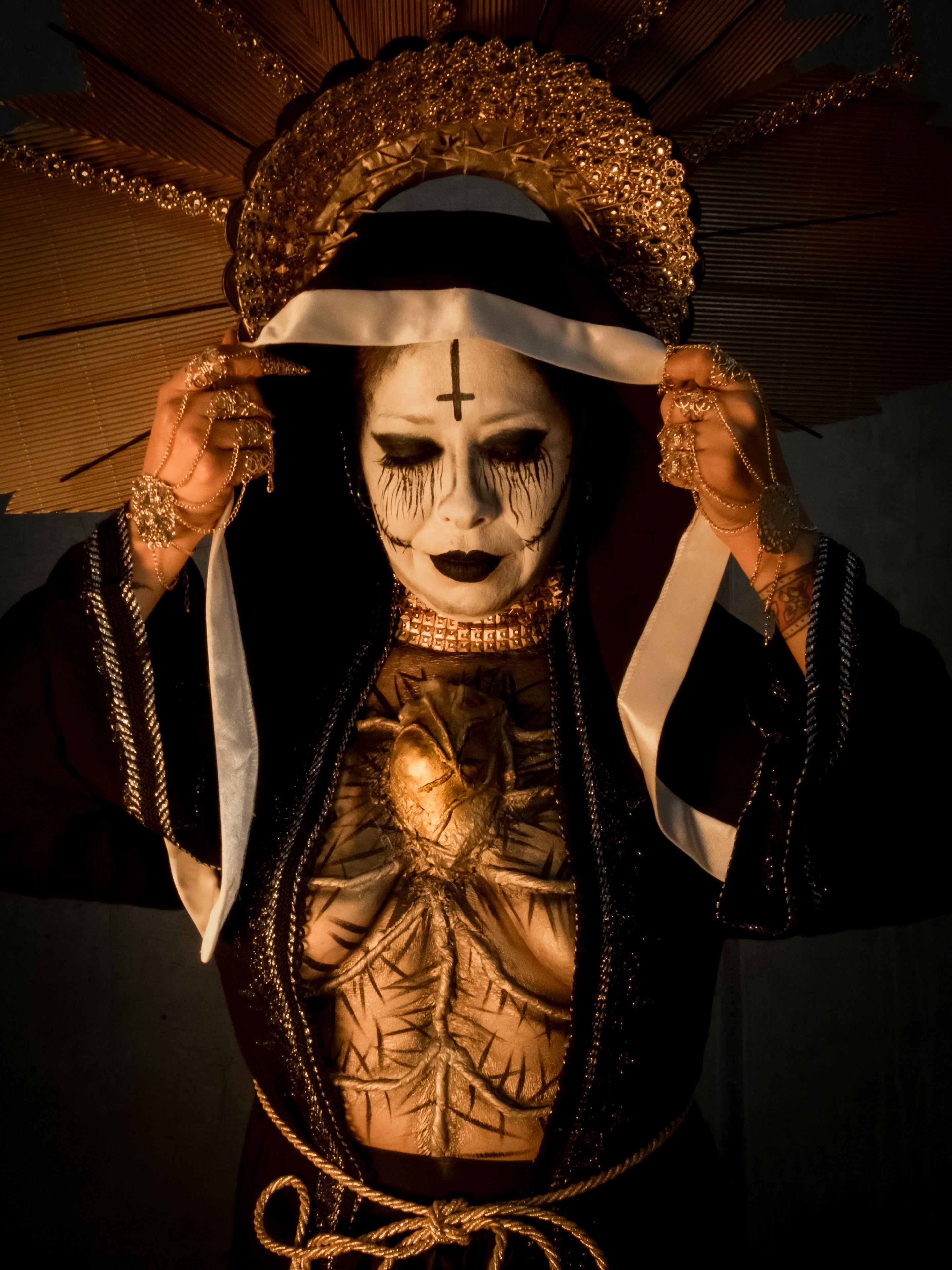 brown nun dress Warrior Nun Outfit – Rave Bae Couture