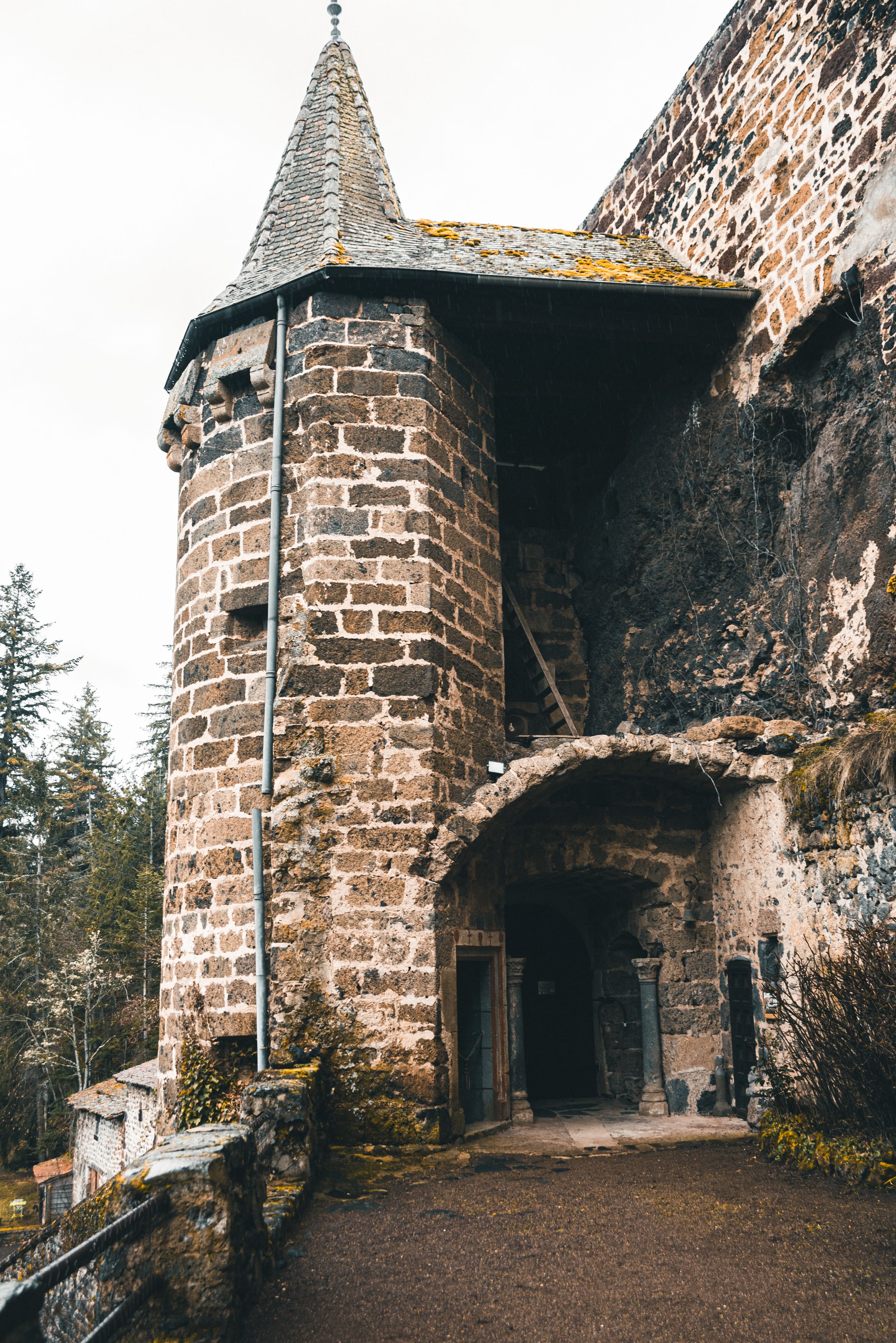 Historic Stone Castle Tower in Rustic Setting · Free Stock Photo