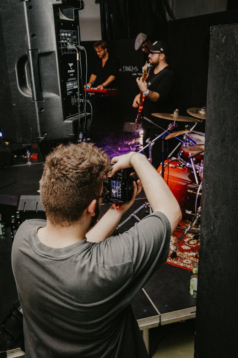 Auggie Snow band members performing live