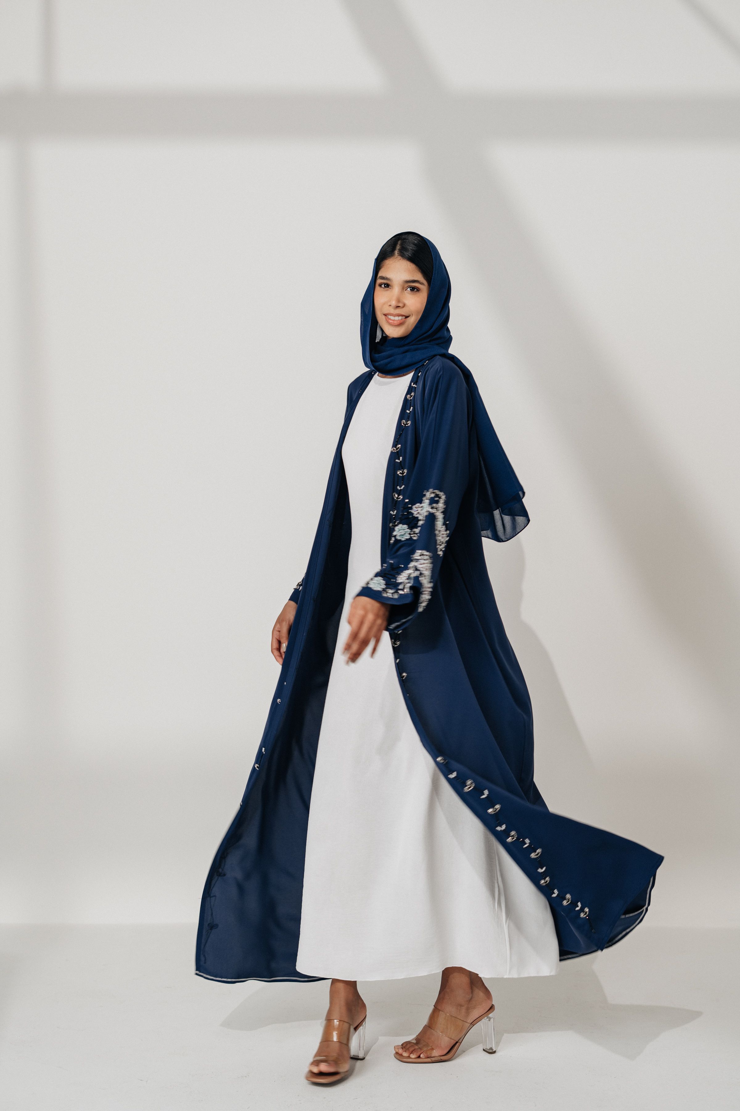 Gracefully Embroidered Abaya