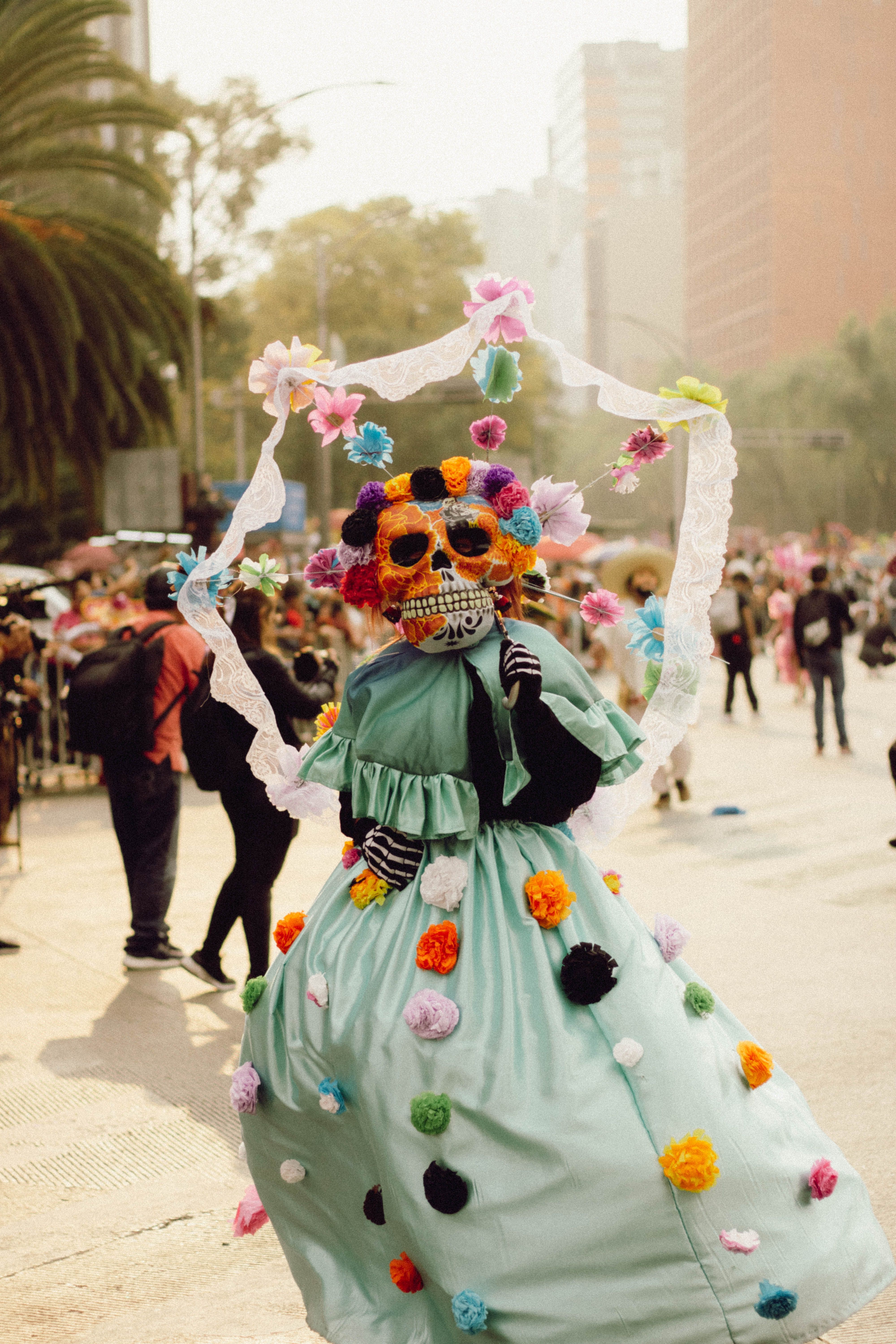 Vibrant Day of the Dead Celebration in Mexico City · Free Stock Photo